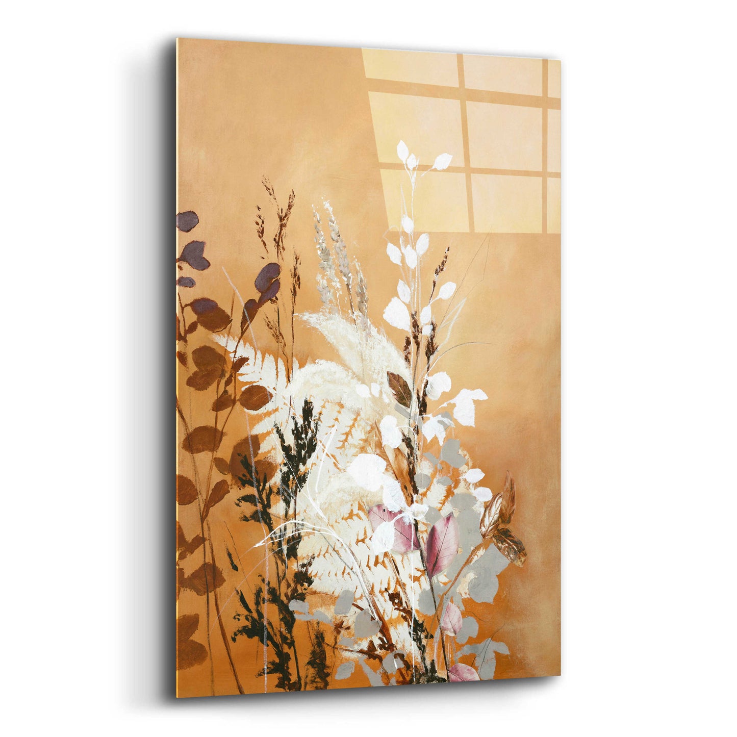 Epic Art 'Light Leaves 5' by Design Fabrikken, Acrylic Glass Wall Art,12x16