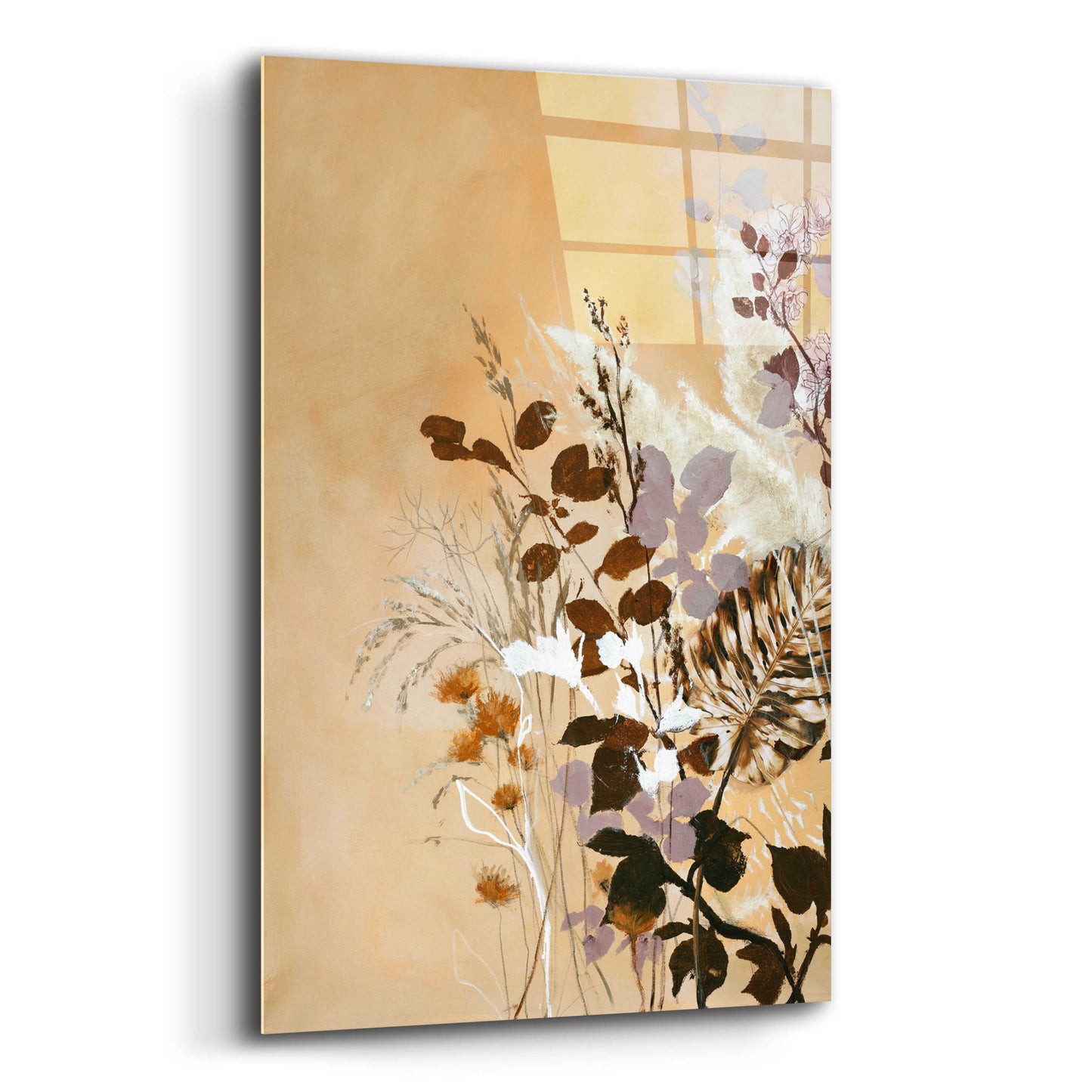 Epic Art 'Light Leaves 6' by Design Fabrikken, Acrylic Glass Wall Art,12x16