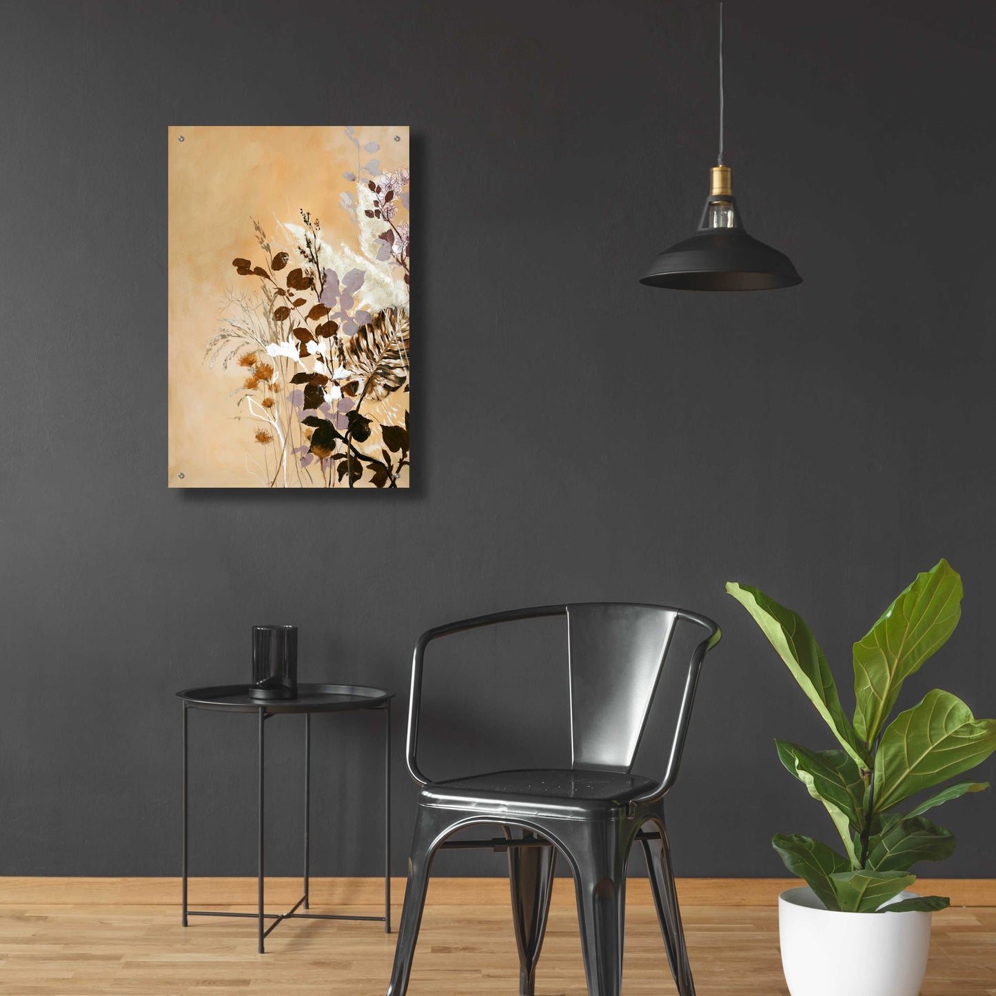 Epic Art 'Light Leaves 6' by Design Fabrikken, Acrylic Glass Wall Art,24x36