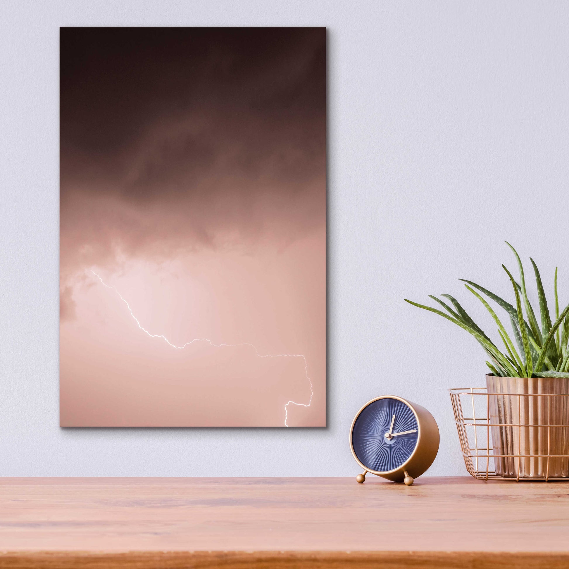 Epic Art 'Lightning Pink' by Design Fabrikken, Acrylic Glass Wall Art,12x16