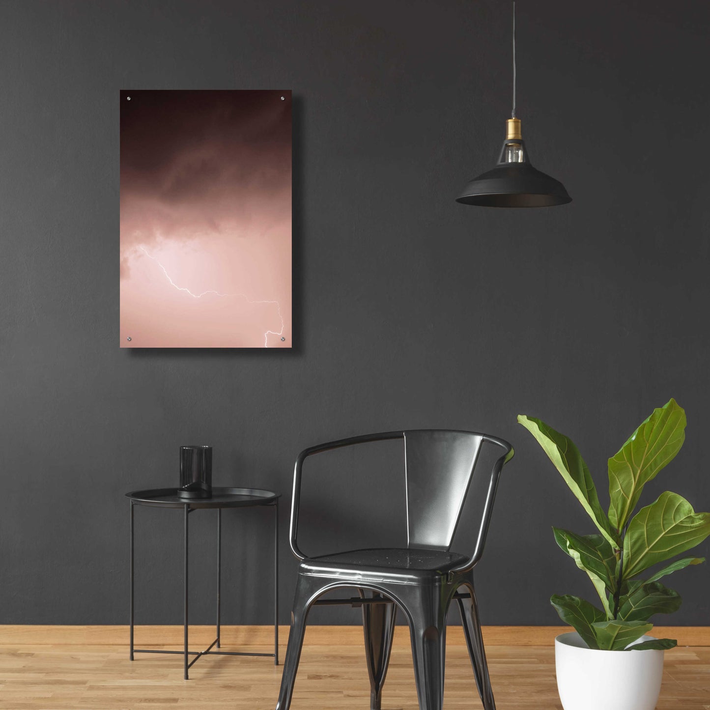 Epic Art 'Lightning Pink' by Design Fabrikken, Acrylic Glass Wall Art,24x36