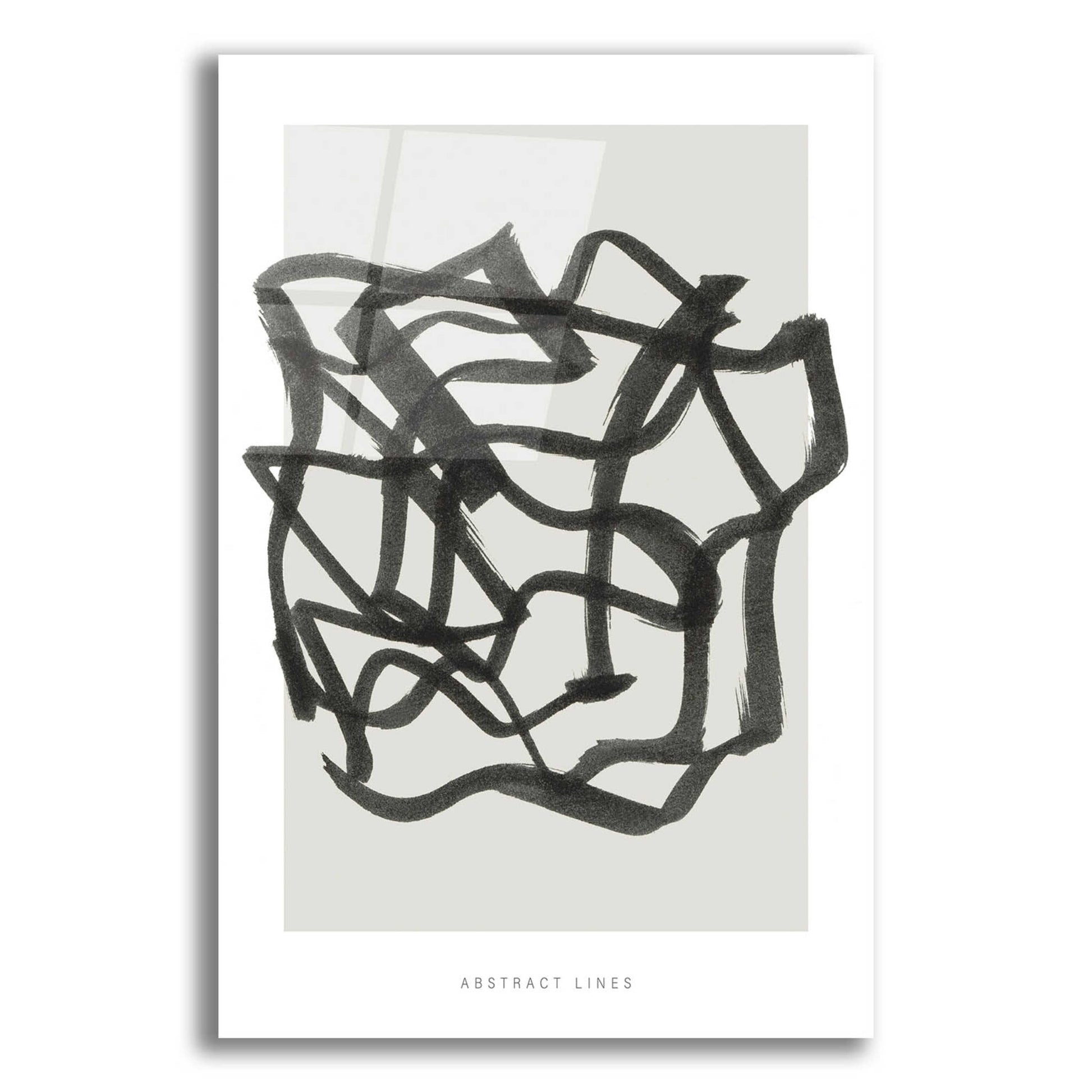 Epic Art 'Lines 1' by Design Fabrikken, Acrylic Glass Wall Art,12x16