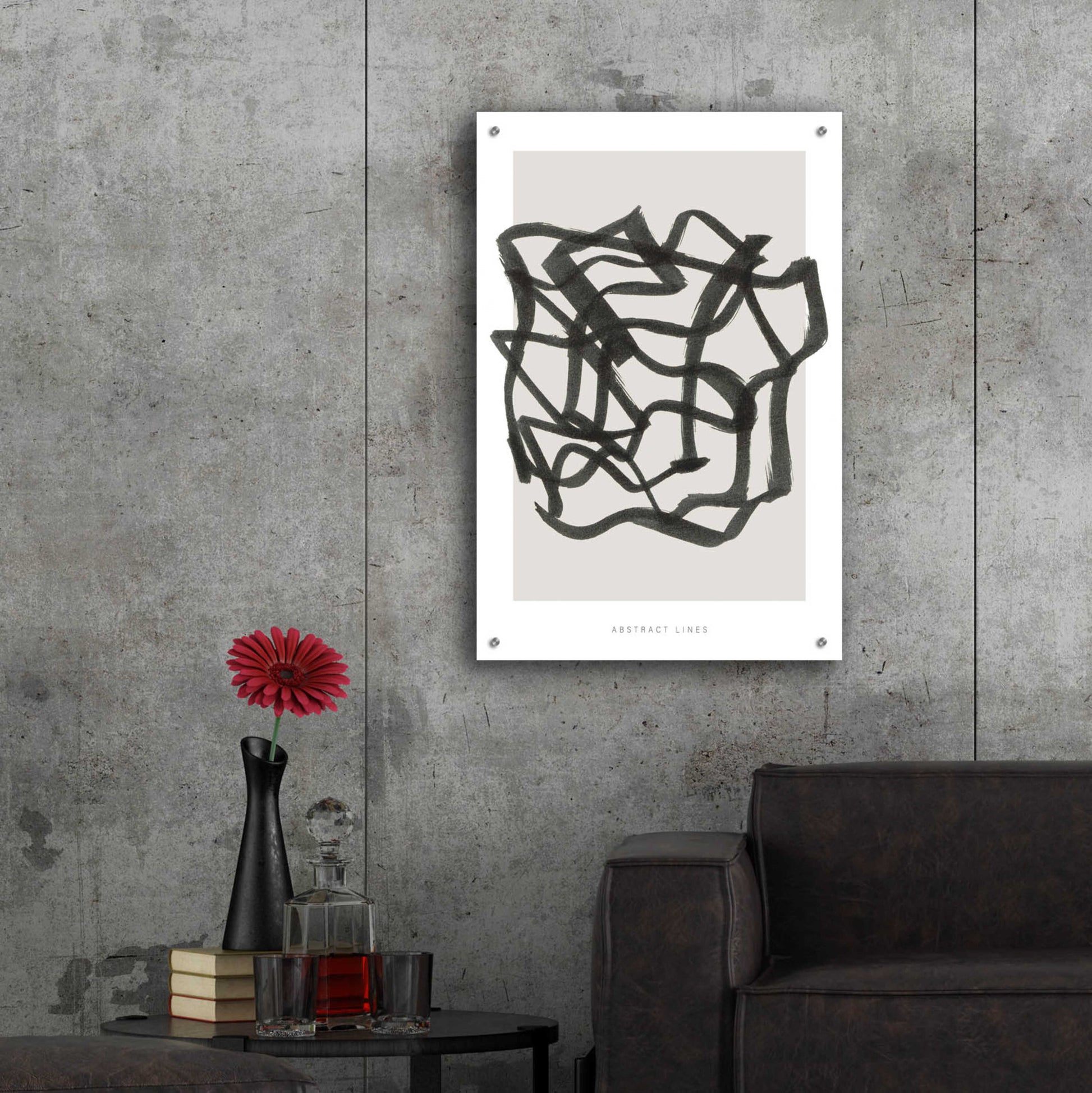 Epic Art 'Lines 1' by Design Fabrikken, Acrylic Glass Wall Art,24x36