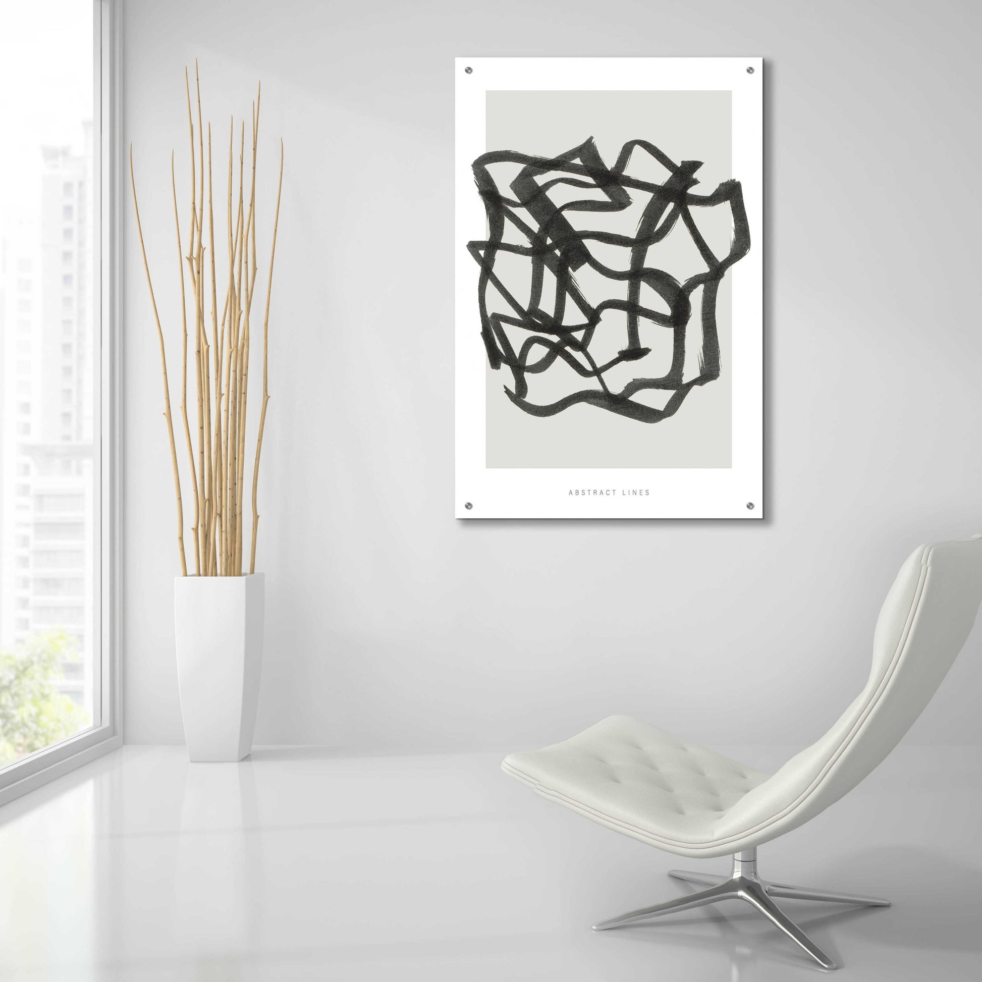 Epic Art 'Lines 1' by Design Fabrikken, Acrylic Glass Wall Art,24x36