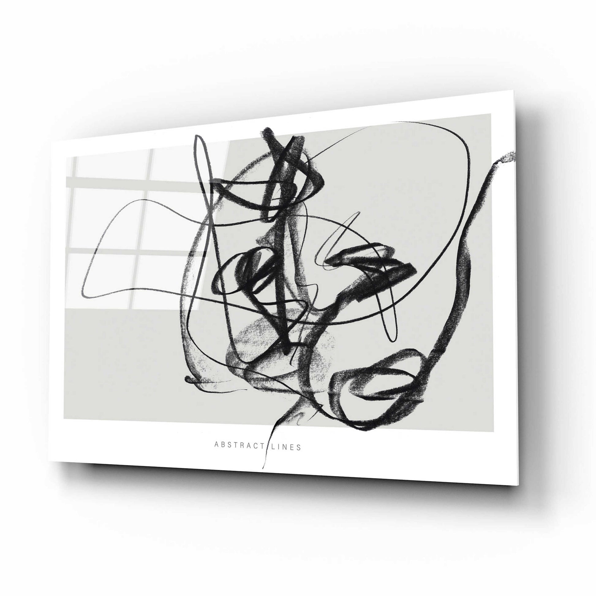 Epic Art 'Lines 2' by Design Fabrikken, Acrylic Glass Wall Art,16x12