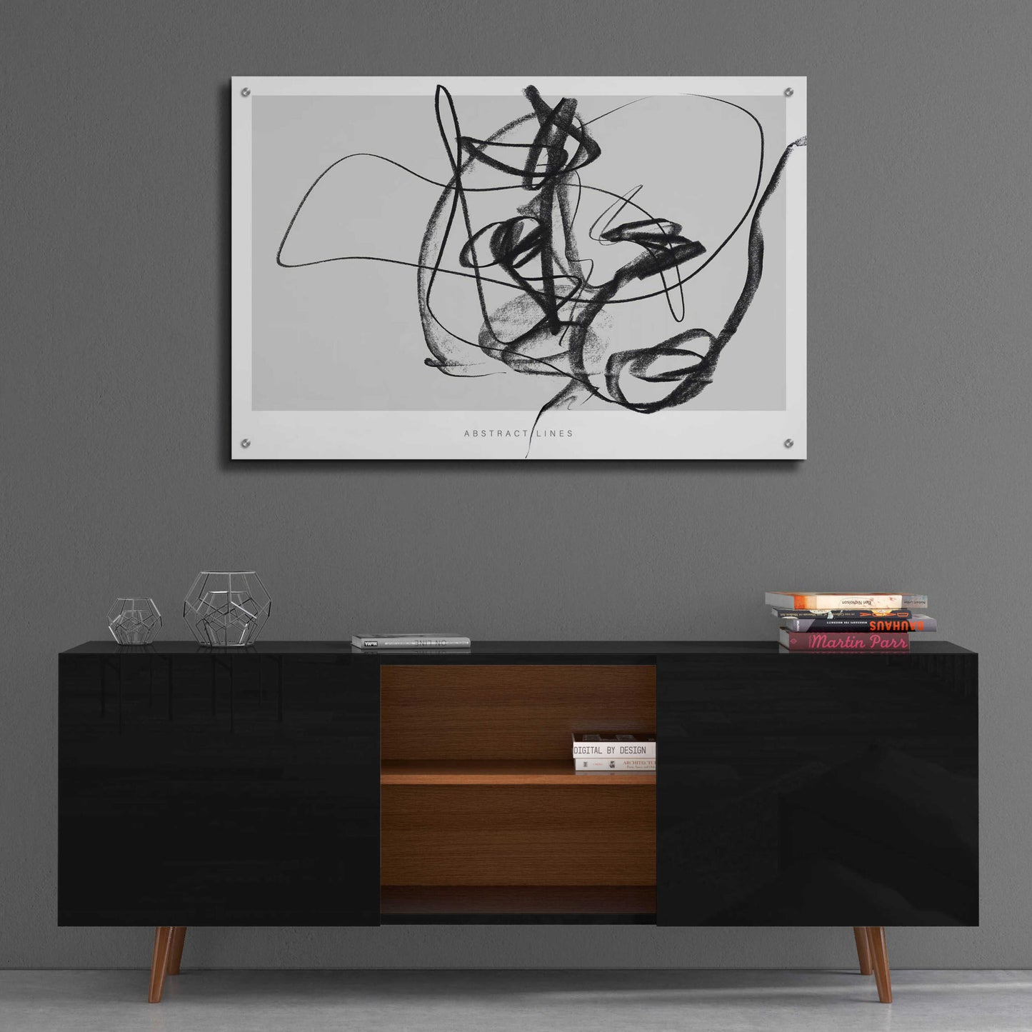 Epic Art 'Lines 2' by Design Fabrikken, Acrylic Glass Wall Art,36x24