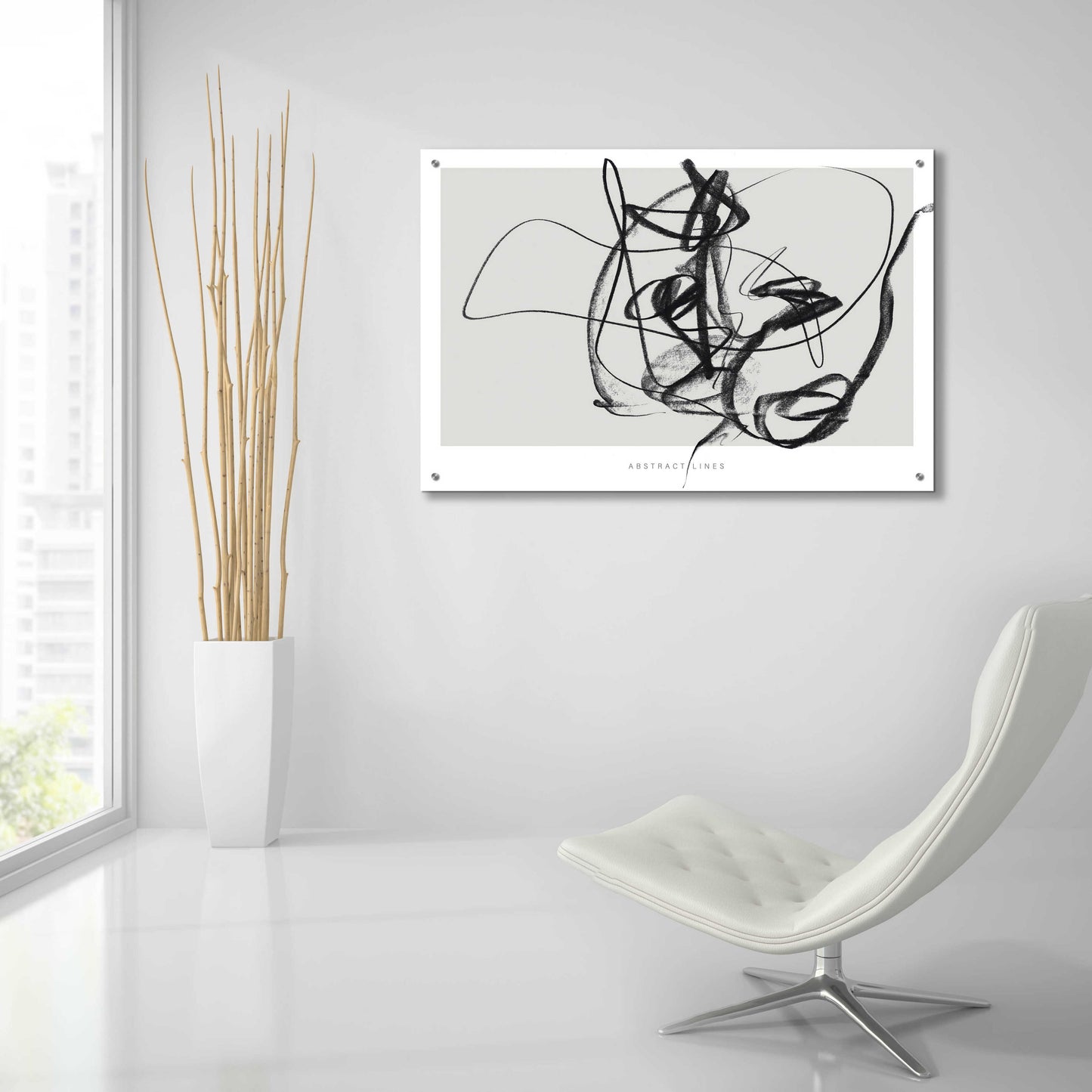 Epic Art 'Lines 2' by Design Fabrikken, Acrylic Glass Wall Art,36x24