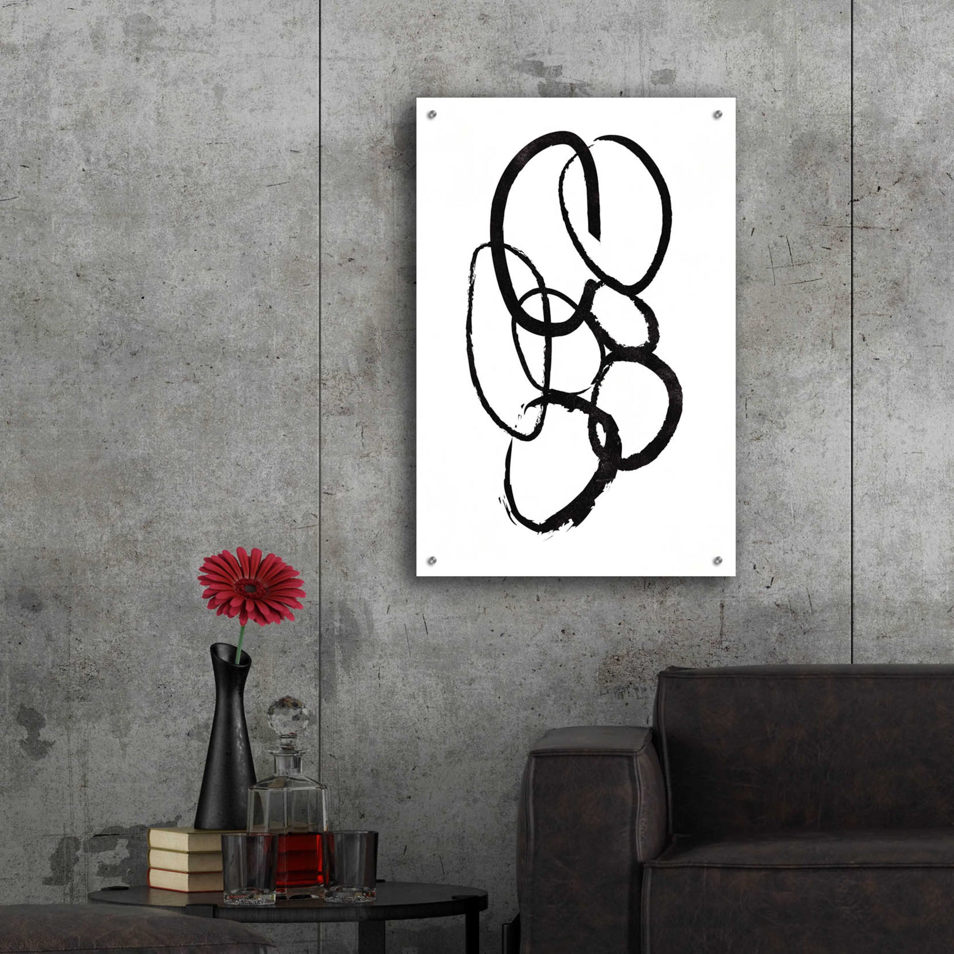 Epic Art 'Linked 1' by Design Fabrikken, Acrylic Glass Wall Art,24x36