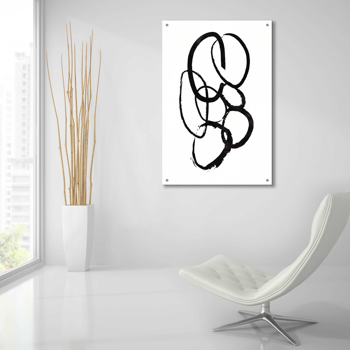 Epic Art 'Linked 1' by Design Fabrikken, Acrylic Glass Wall Art,24x36