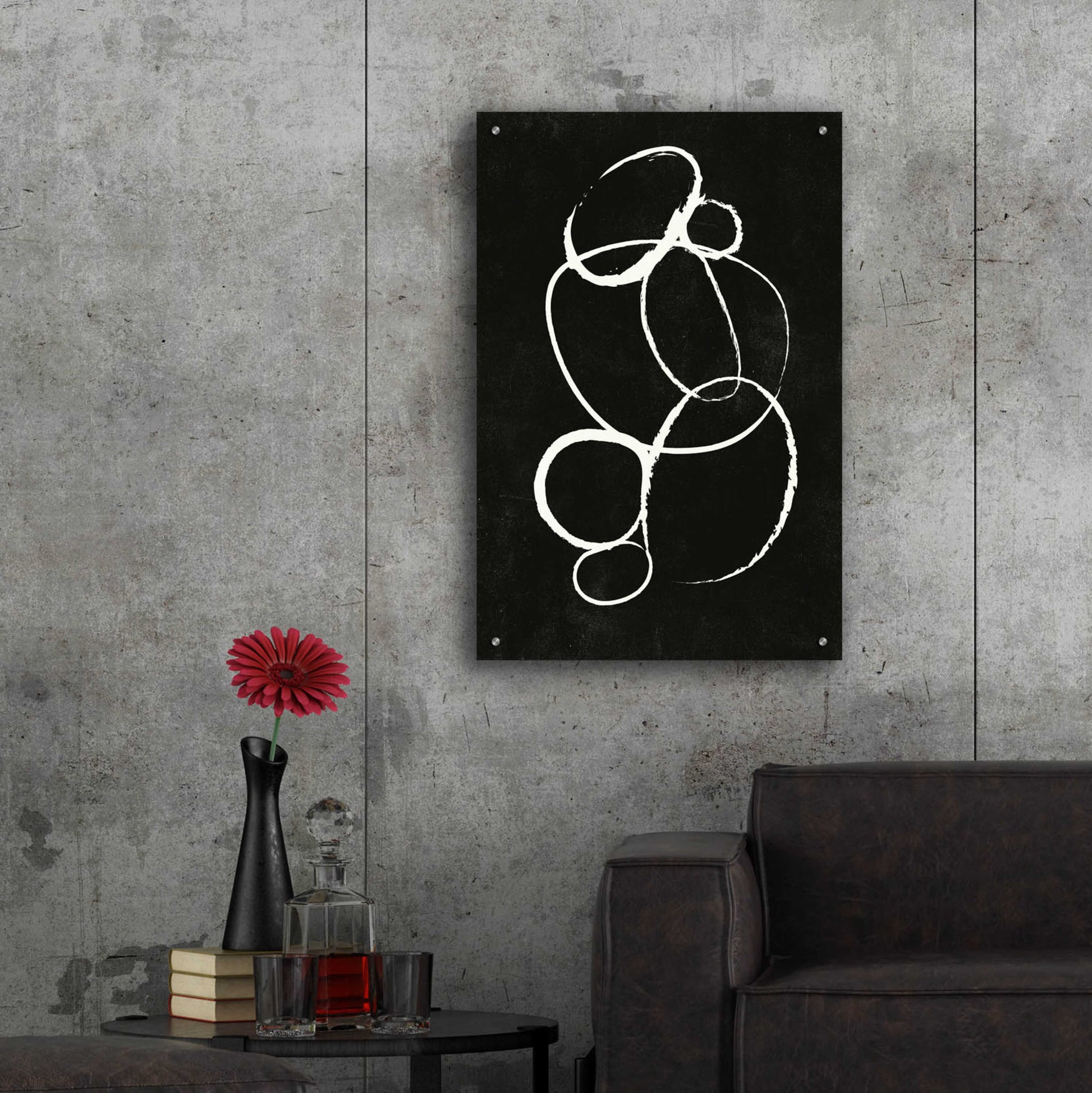 Epic Art 'Linked 2' by Design Fabrikken, Acrylic Glass Wall Art,24x36