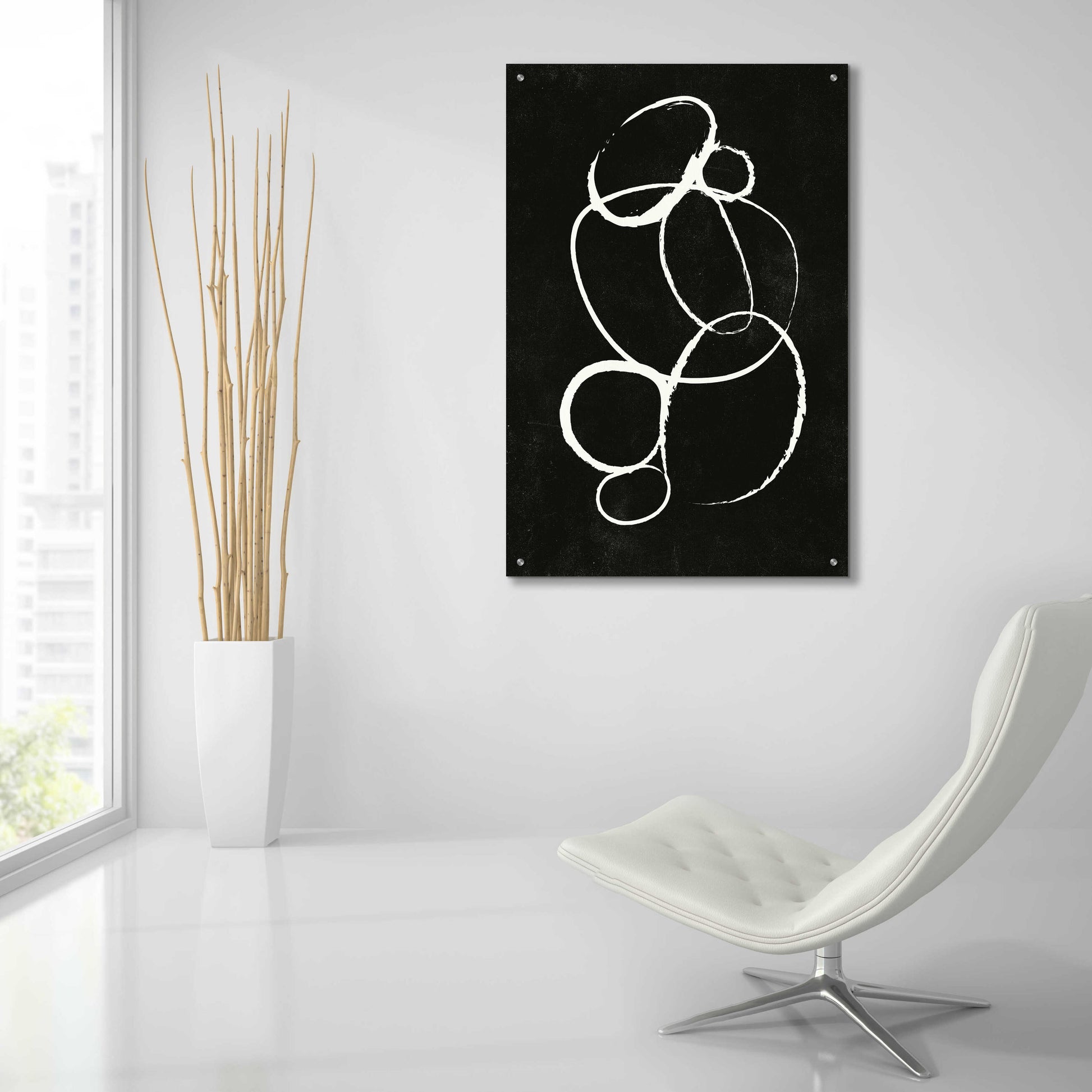 Epic Art 'Linked 2' by Design Fabrikken, Acrylic Glass Wall Art,24x36