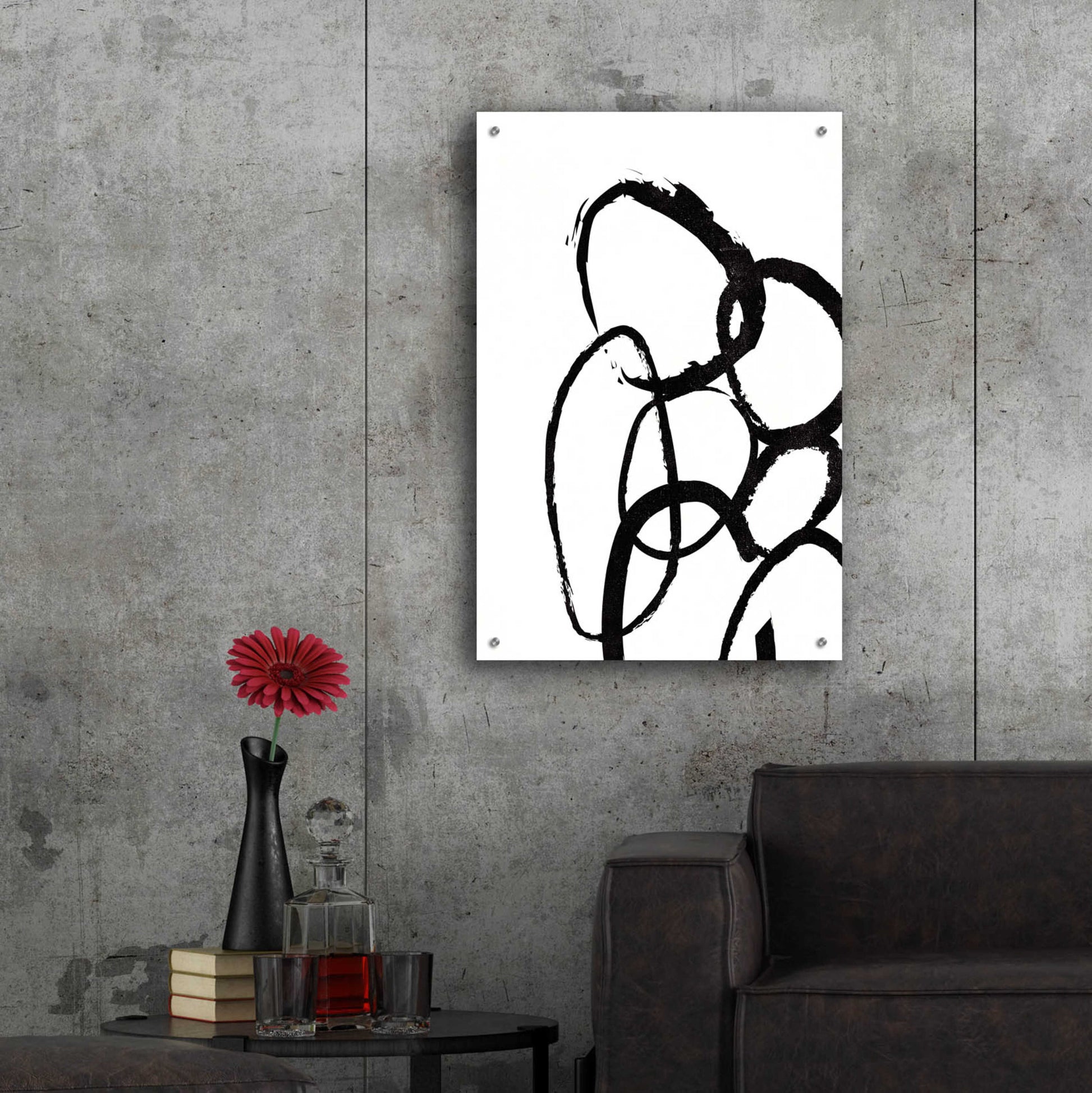 Epic Art 'Linked 3' by Design Fabrikken, Acrylic Glass Wall Art,24x36