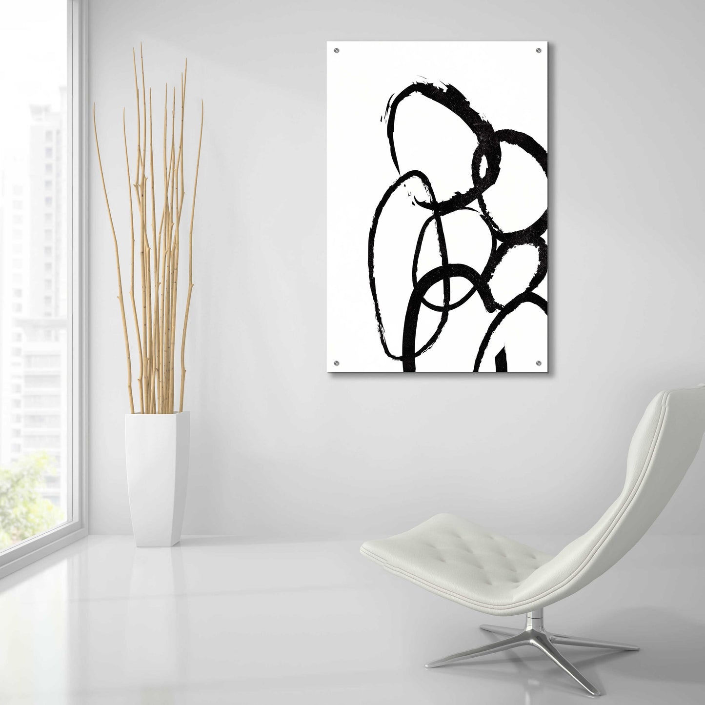 Epic Art 'Linked 3' by Design Fabrikken, Acrylic Glass Wall Art,24x36