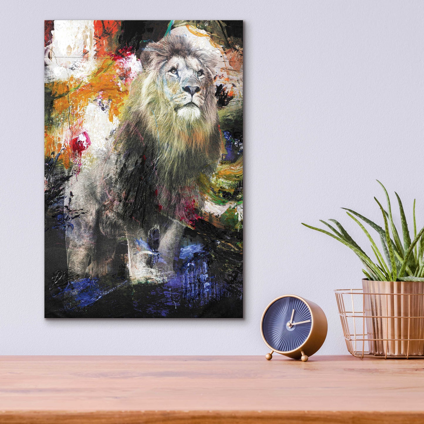 Epic Art 'Lion' by Design Fabrikken, Acrylic Glass Wall Art,12x16