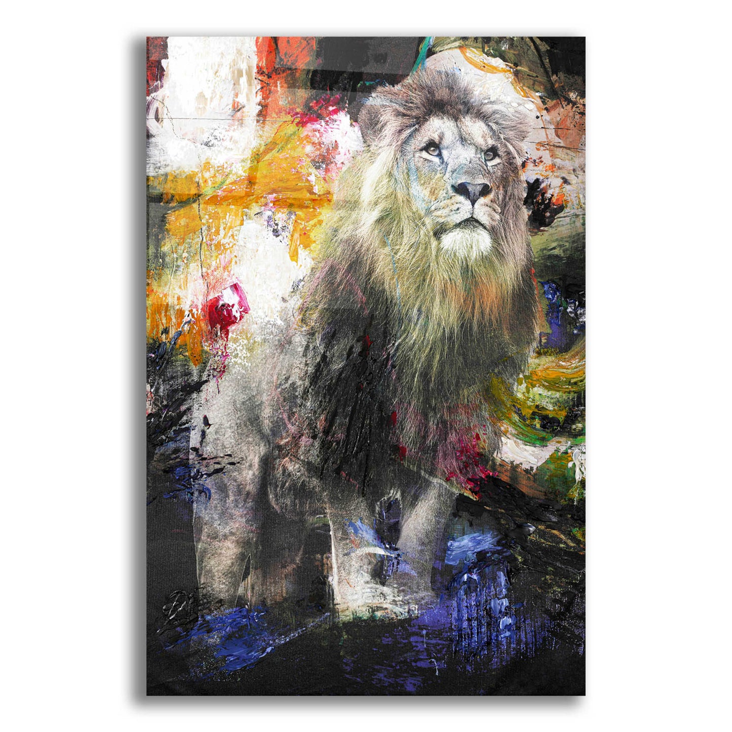 Epic Art 'Lion' by Design Fabrikken, Acrylic Glass Wall Art,12x16