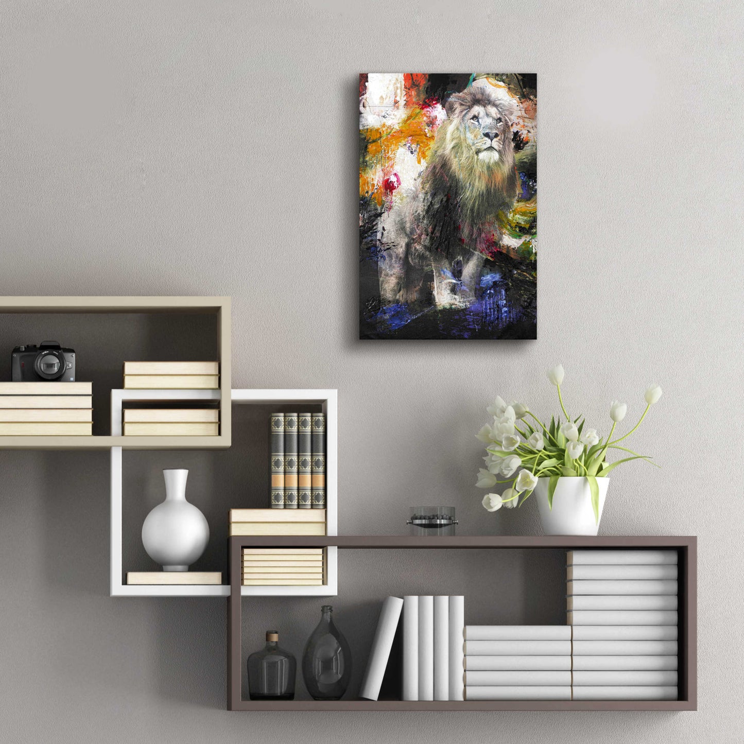 Epic Art 'Lion' by Design Fabrikken, Acrylic Glass Wall Art,16x24