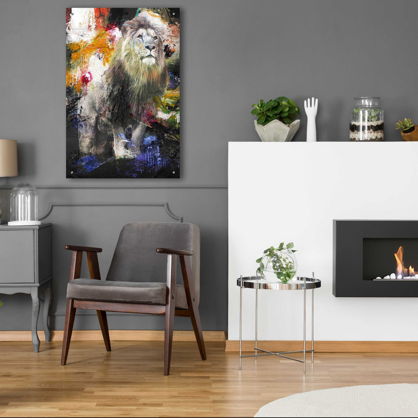 Epic Art 'Lion' by Design Fabrikken, Acrylic Glass Wall Art,24x36