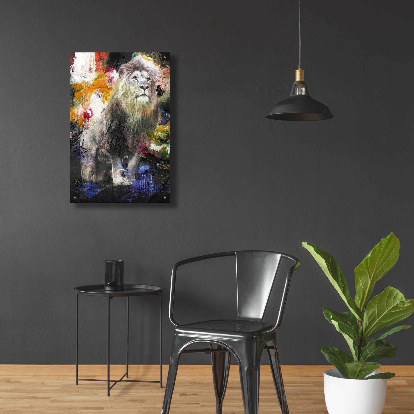 Epic Art 'Lion' by Design Fabrikken, Acrylic Glass Wall Art,24x36