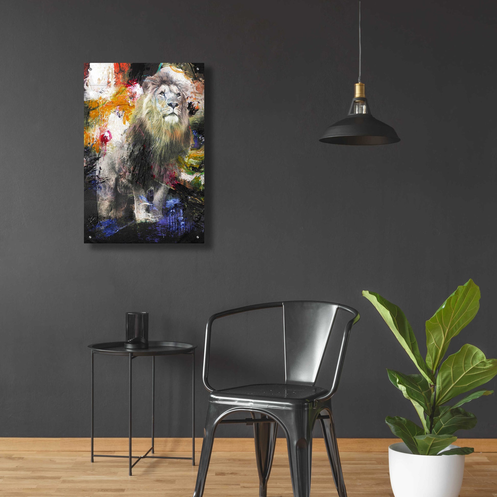 Epic Art 'Lion' by Design Fabrikken, Acrylic Glass Wall Art,24x36