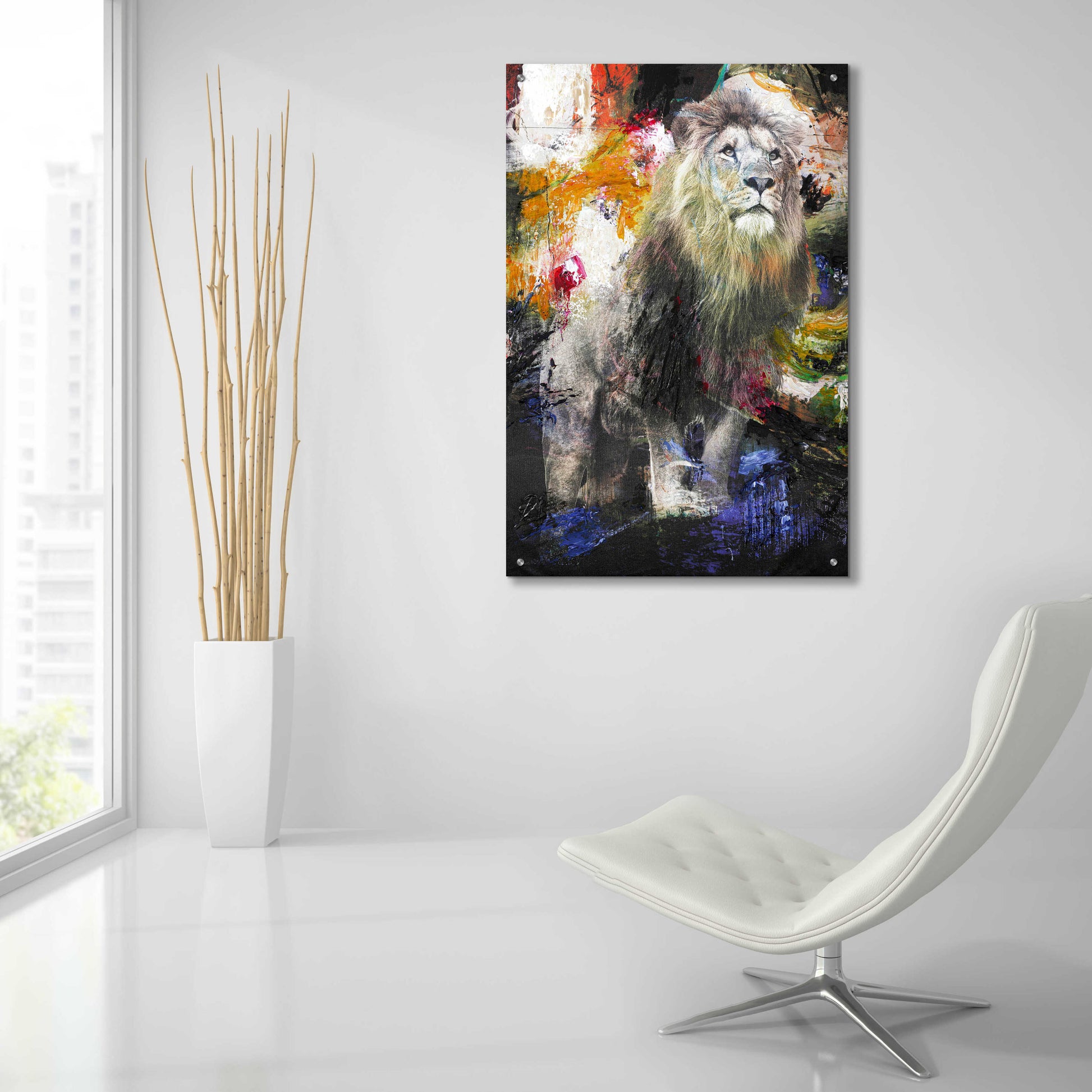 Epic Art 'Lion' by Design Fabrikken, Acrylic Glass Wall Art,24x36