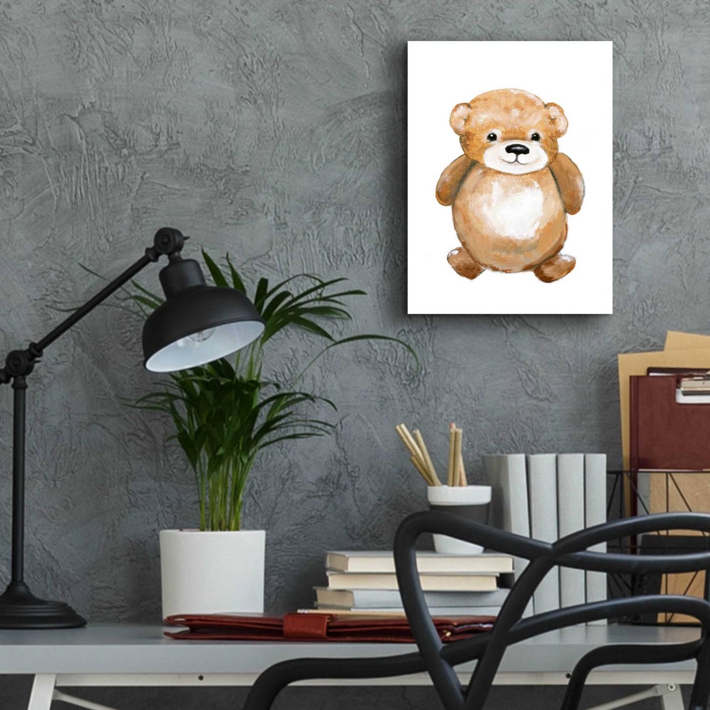 Epic Art 'Little Bear' by Design Fabrikken, Acrylic Glass Wall Art,12x16