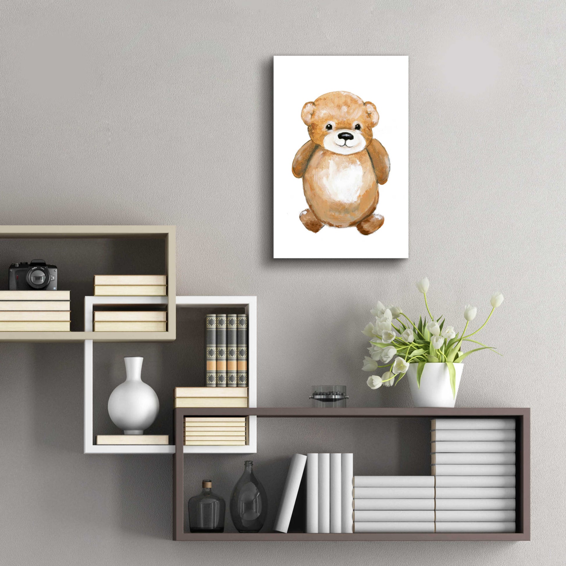 Epic Art 'Little Bear' by Design Fabrikken, Acrylic Glass Wall Art,16x24