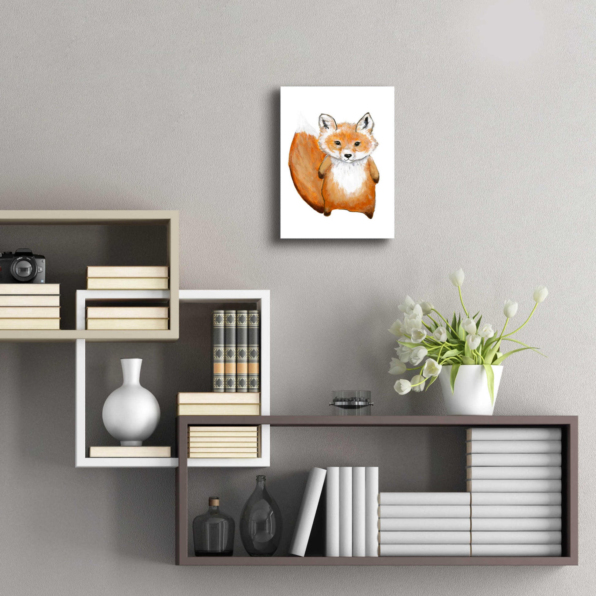 Epic Art 'Little Fox' by Design Fabrikken, Acrylic Glass Wall Art,12x16