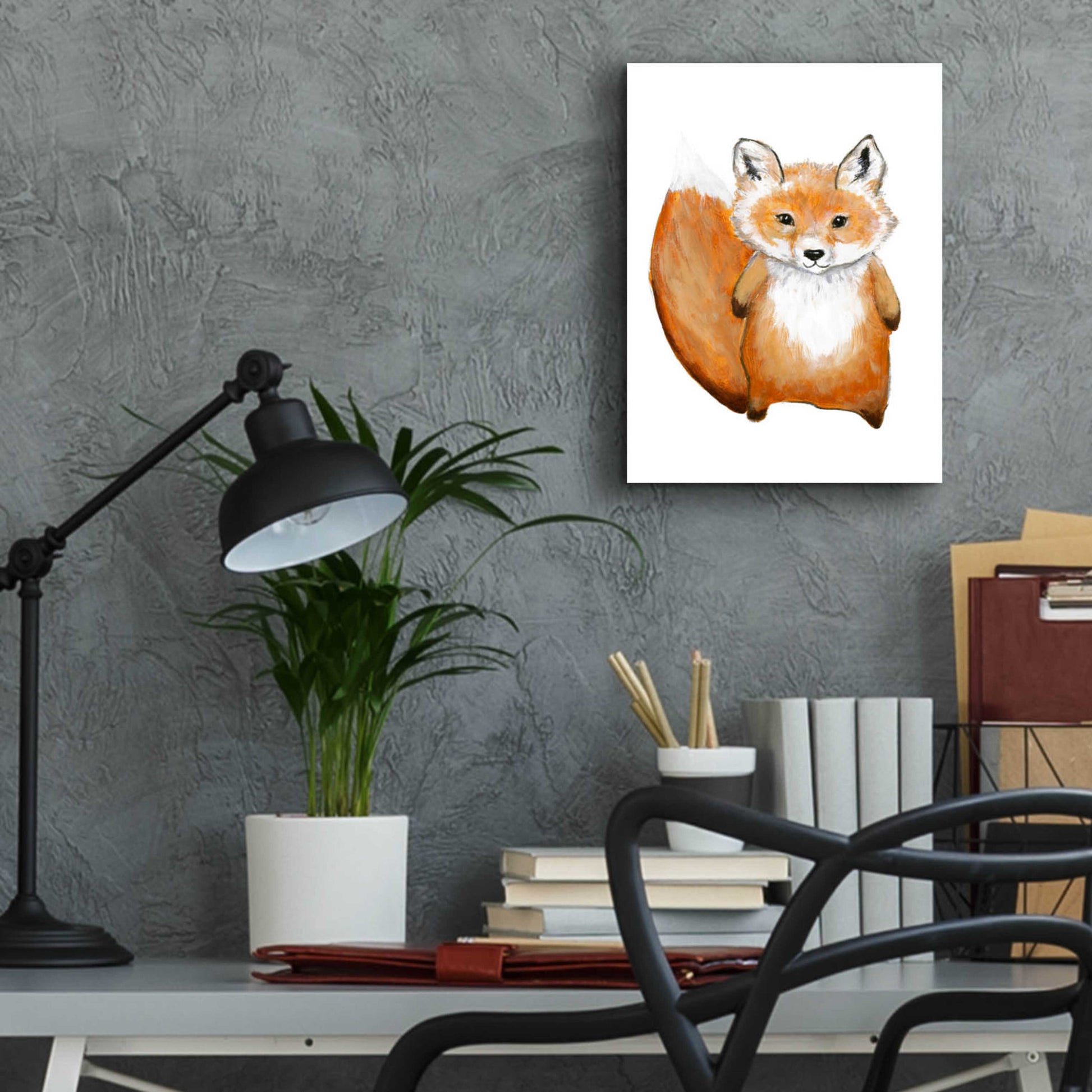 Epic Art 'Little Fox' by Design Fabrikken, Acrylic Glass Wall Art,12x16