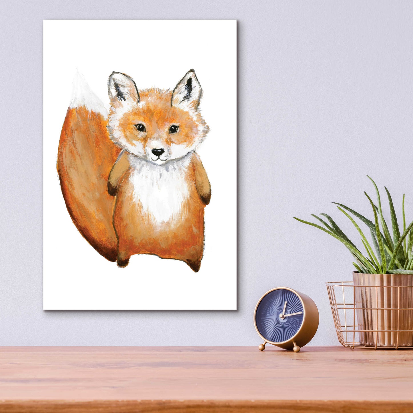 Epic Art 'Little Fox' by Design Fabrikken, Acrylic Glass Wall Art,12x16