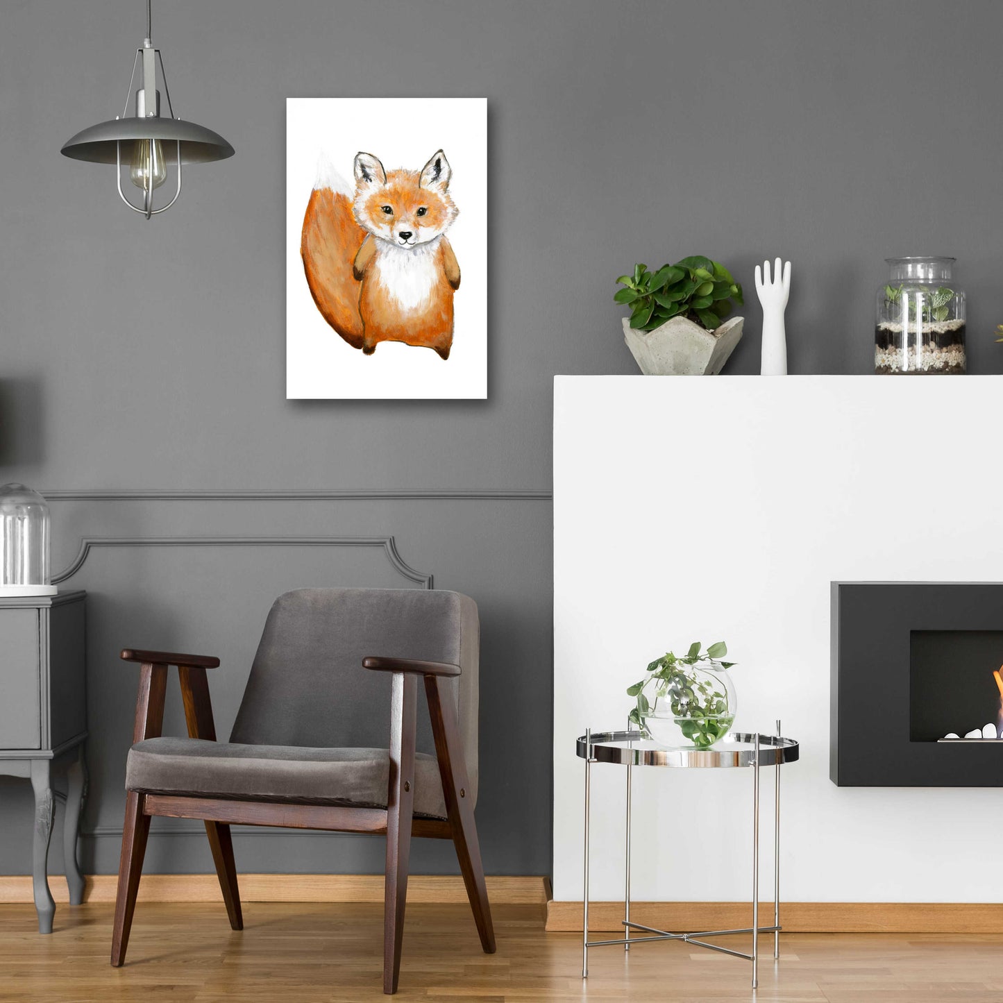 Epic Art 'Little Fox' by Design Fabrikken, Acrylic Glass Wall Art,16x24