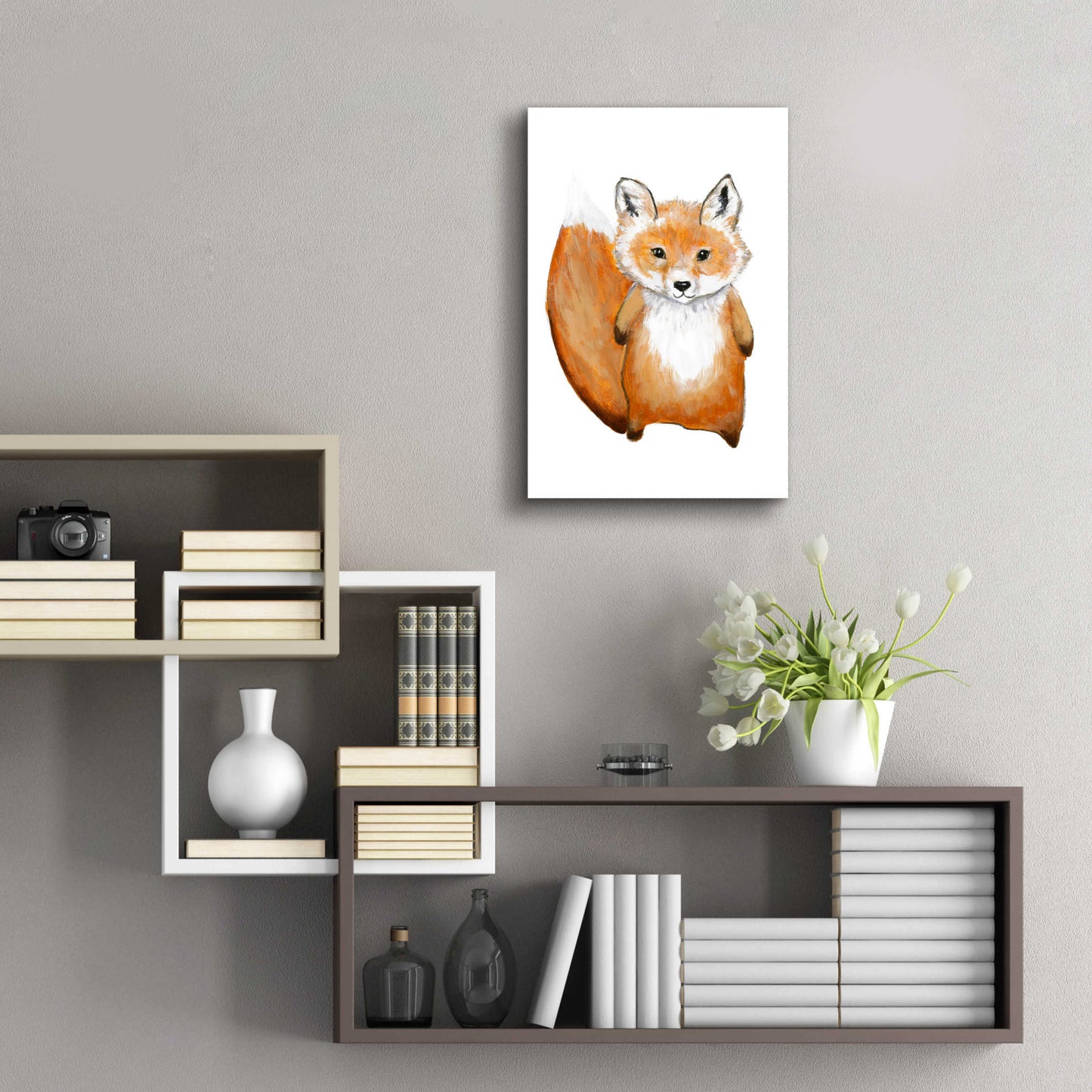 Epic Art 'Little Fox' by Design Fabrikken, Acrylic Glass Wall Art,16x24