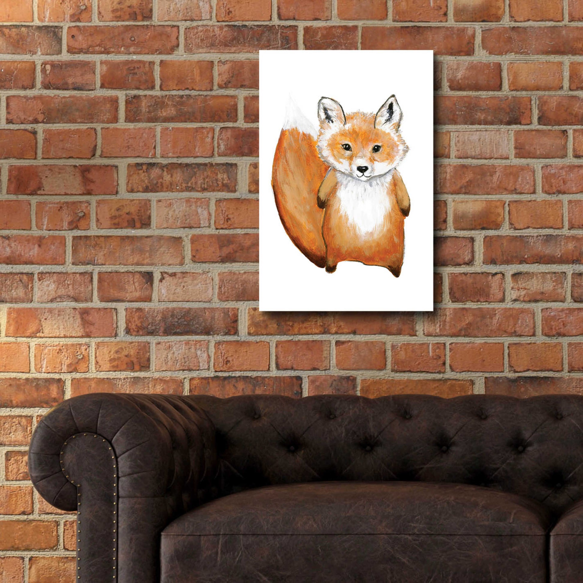 Epic Art 'Little Fox' by Design Fabrikken, Acrylic Glass Wall Art,16x24