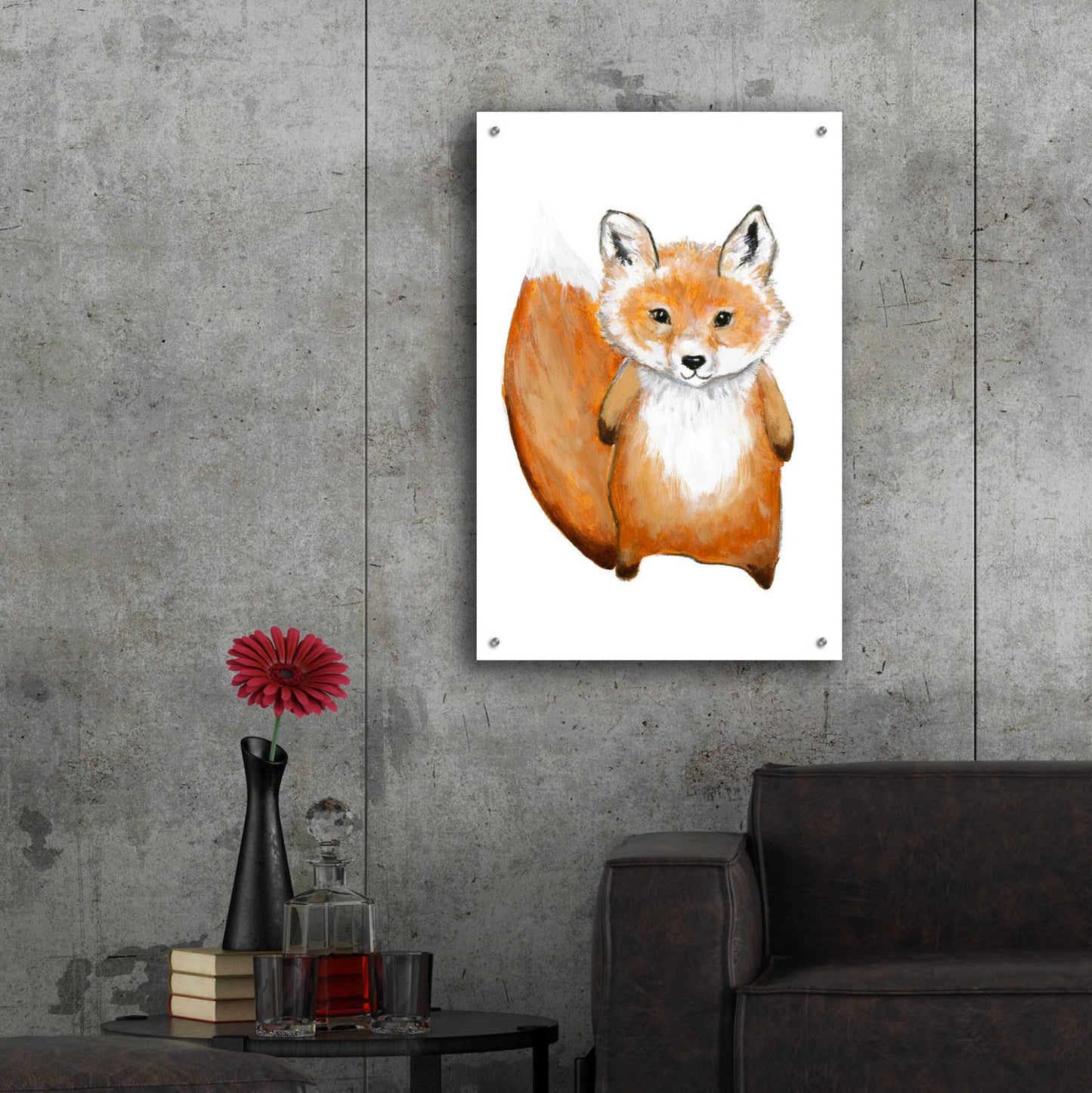 Epic Art 'Little Fox' by Design Fabrikken, Acrylic Glass Wall Art,24x36