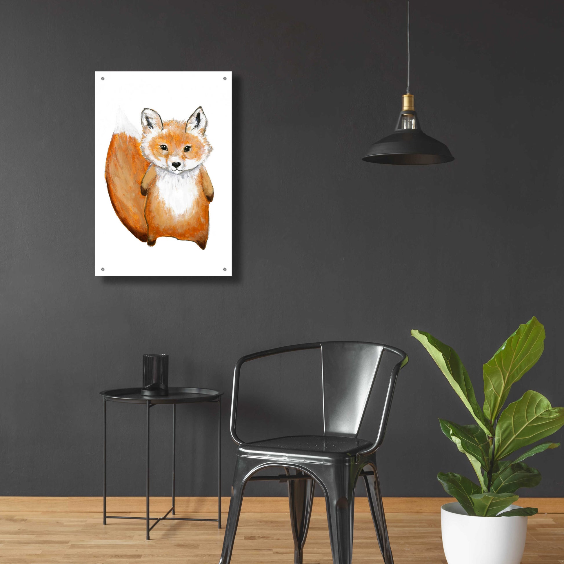 Epic Art 'Little Fox' by Design Fabrikken, Acrylic Glass Wall Art,24x36