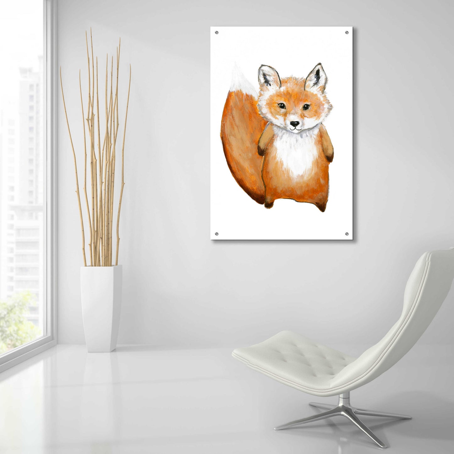 Epic Art 'Little Fox' by Design Fabrikken, Acrylic Glass Wall Art,24x36