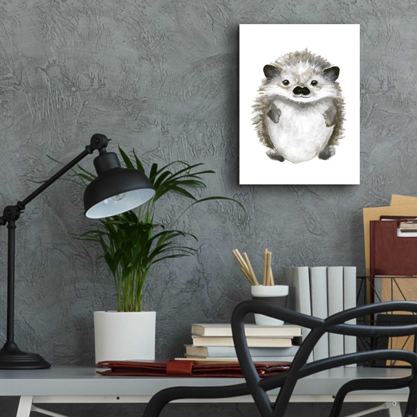 Epic Art 'Little Hedgehog' by Design Fabrikken, Acrylic Glass Wall Art,12x16