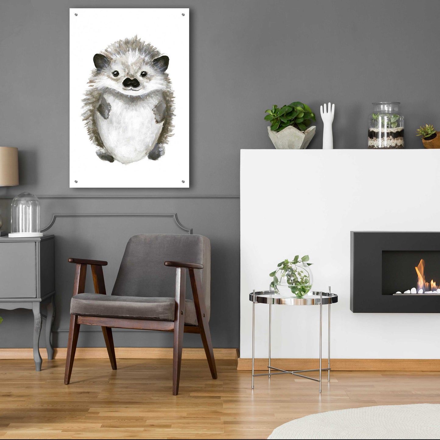 Epic Art 'Little Hedgehog' by Design Fabrikken, Acrylic Glass Wall Art,24x36