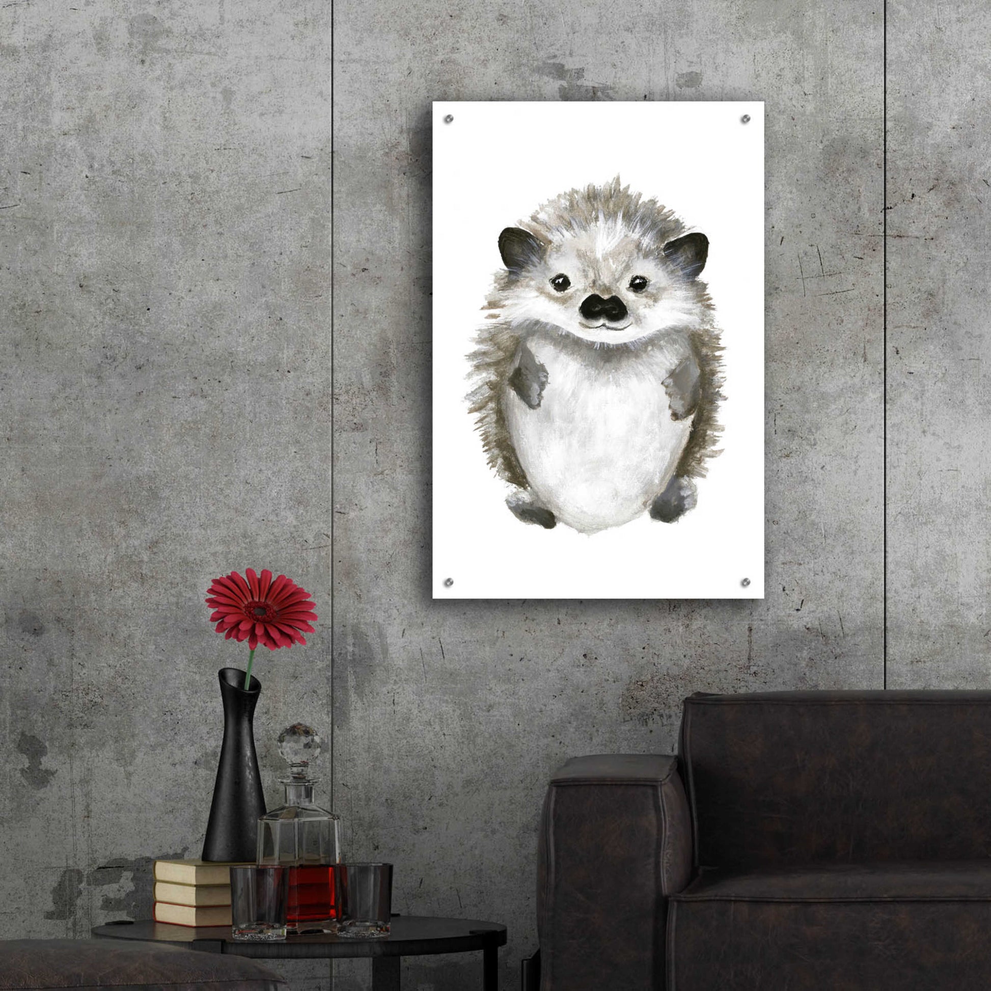 Epic Art 'Little Hedgehog' by Design Fabrikken, Acrylic Glass Wall Art,24x36