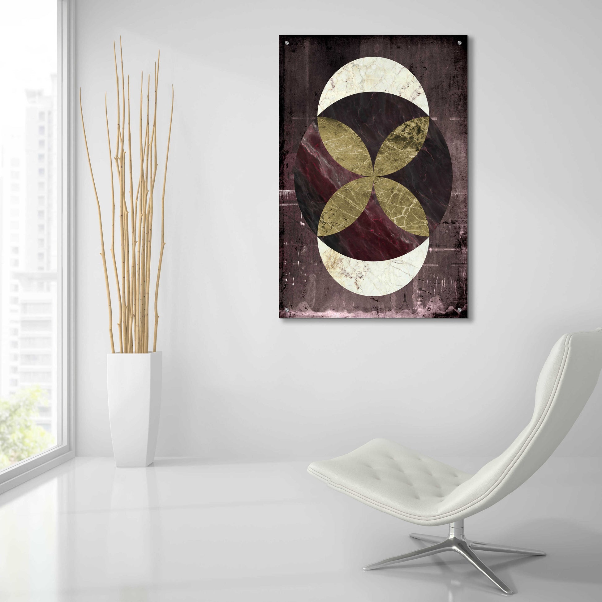 Epic Art 'Marble Rustic 2' by Design Fabrikken, Acrylic Glass Wall Art,24x36