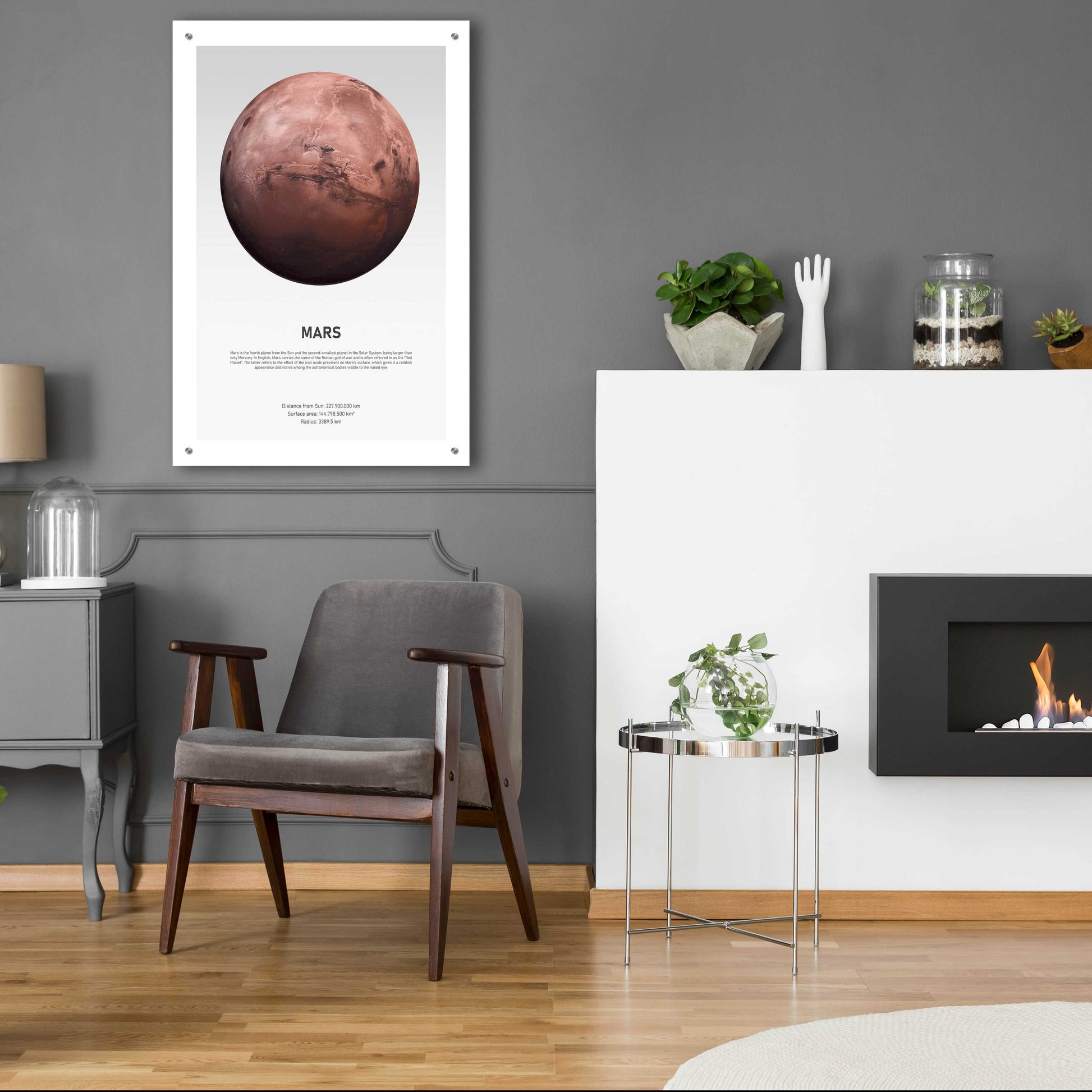 Epic Art 'Mars Light' by Design Fabrikken, Acrylic Glass Wall Art,24x36