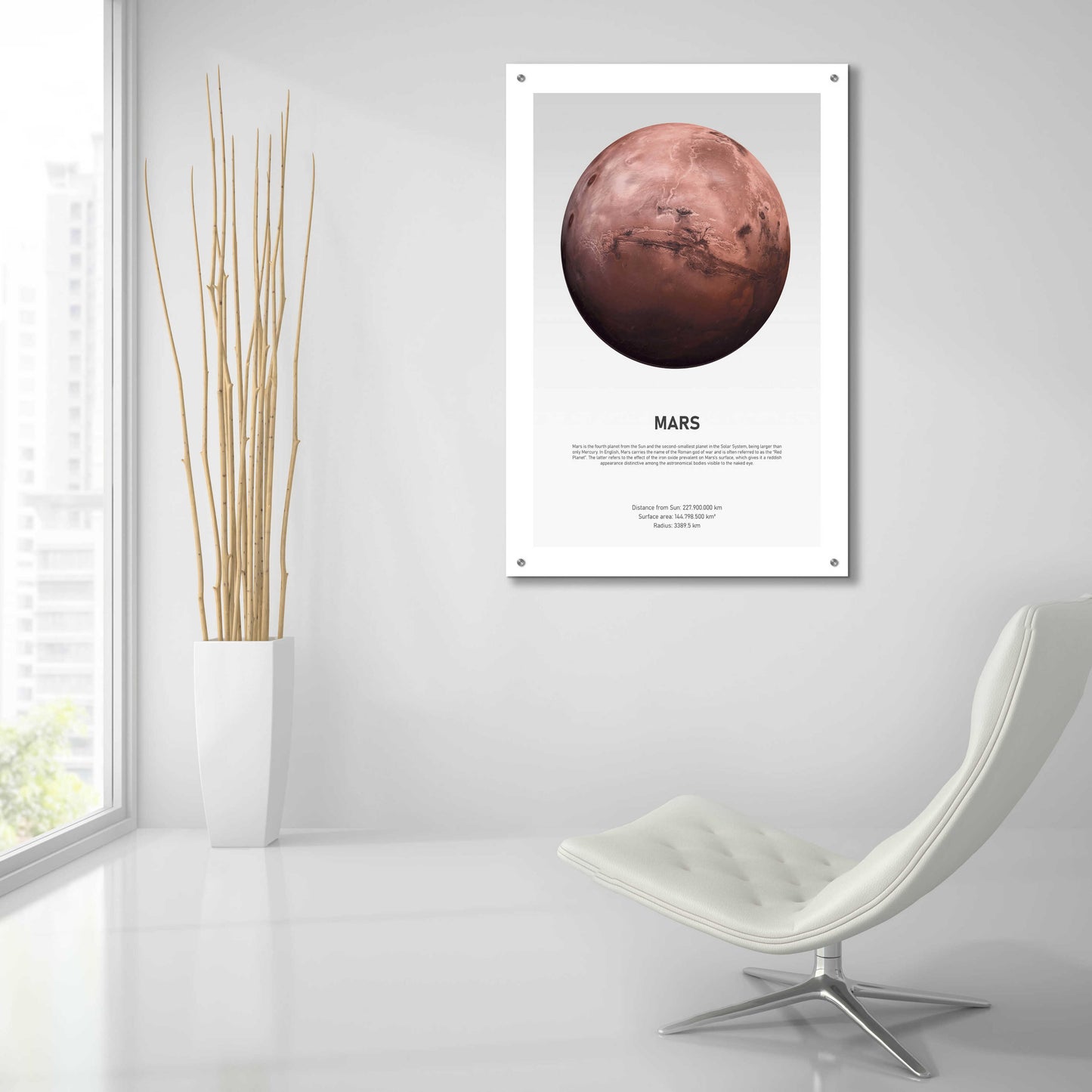 Epic Art 'Mars Light' by Design Fabrikken, Acrylic Glass Wall Art,24x36