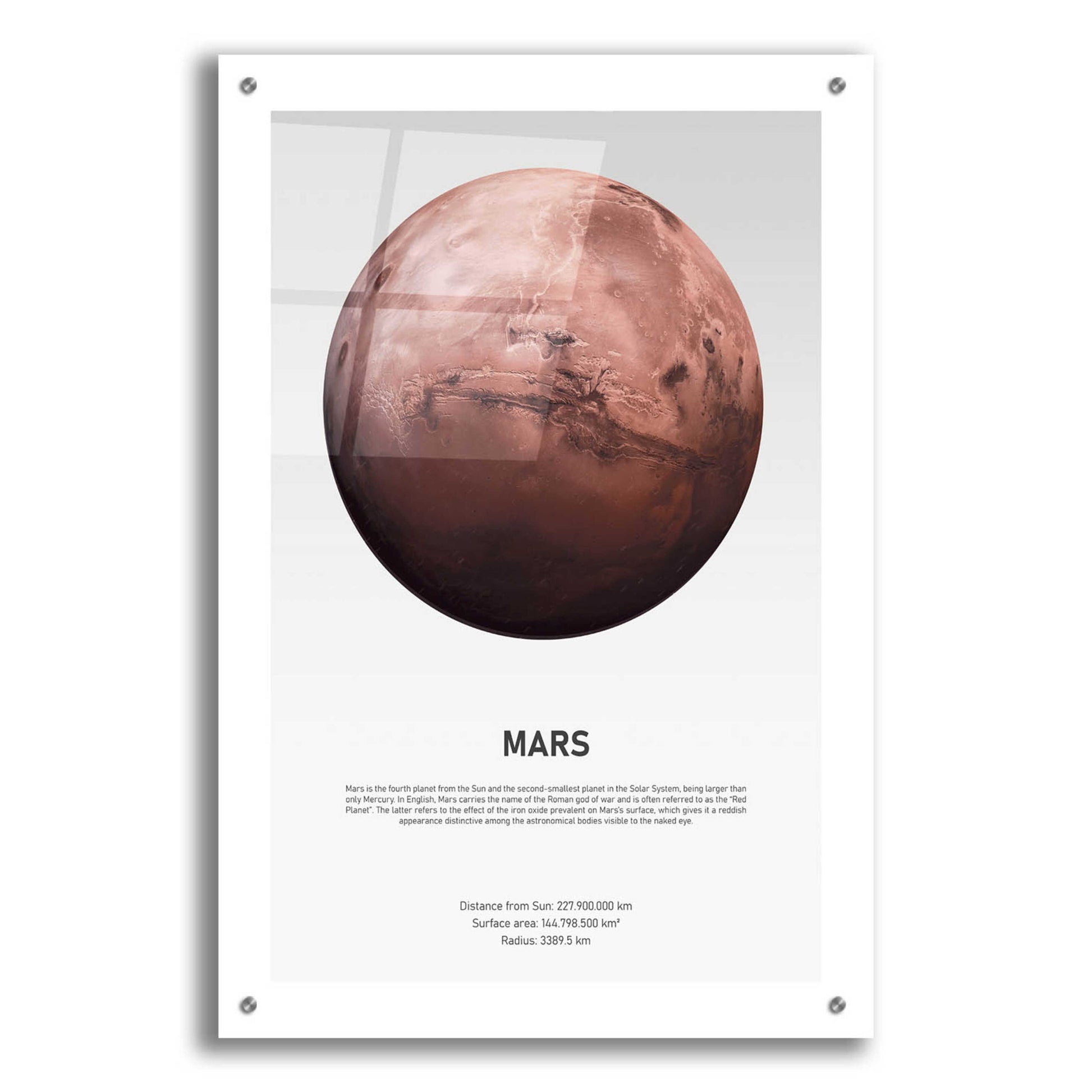 Epic Art 'Mars Light' by Design Fabrikken, Acrylic Glass Wall Art,24x36