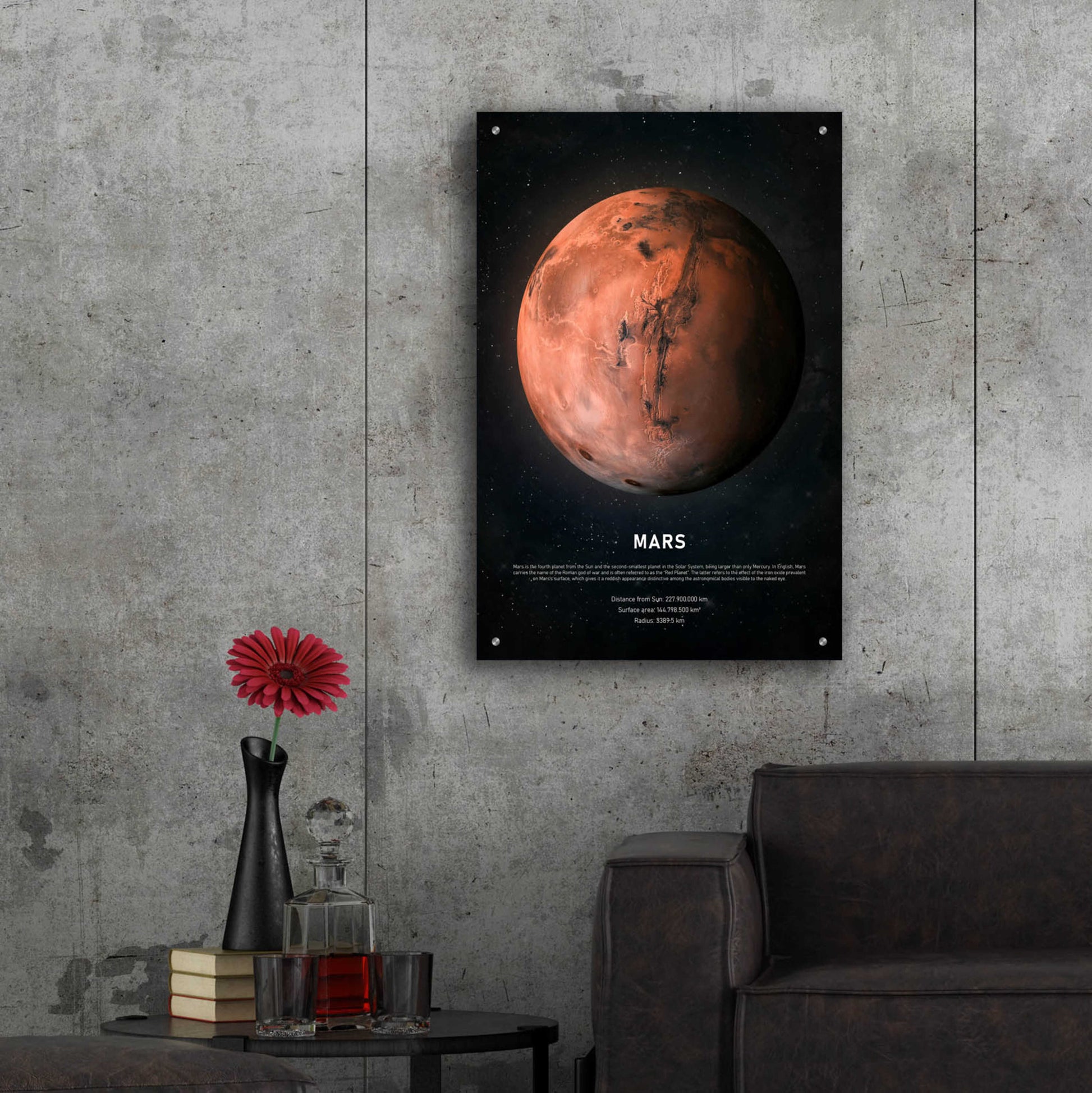 Epic Art 'Mars' by Design Fabrikken, Acrylic Glass Wall Art,24x36