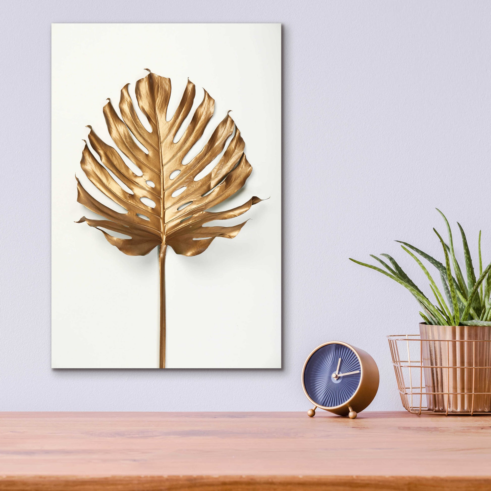 Epic Art 'Monstrea Gold Leaf' by Design Fabrikken, Acrylic Glass Wall Art,12x16