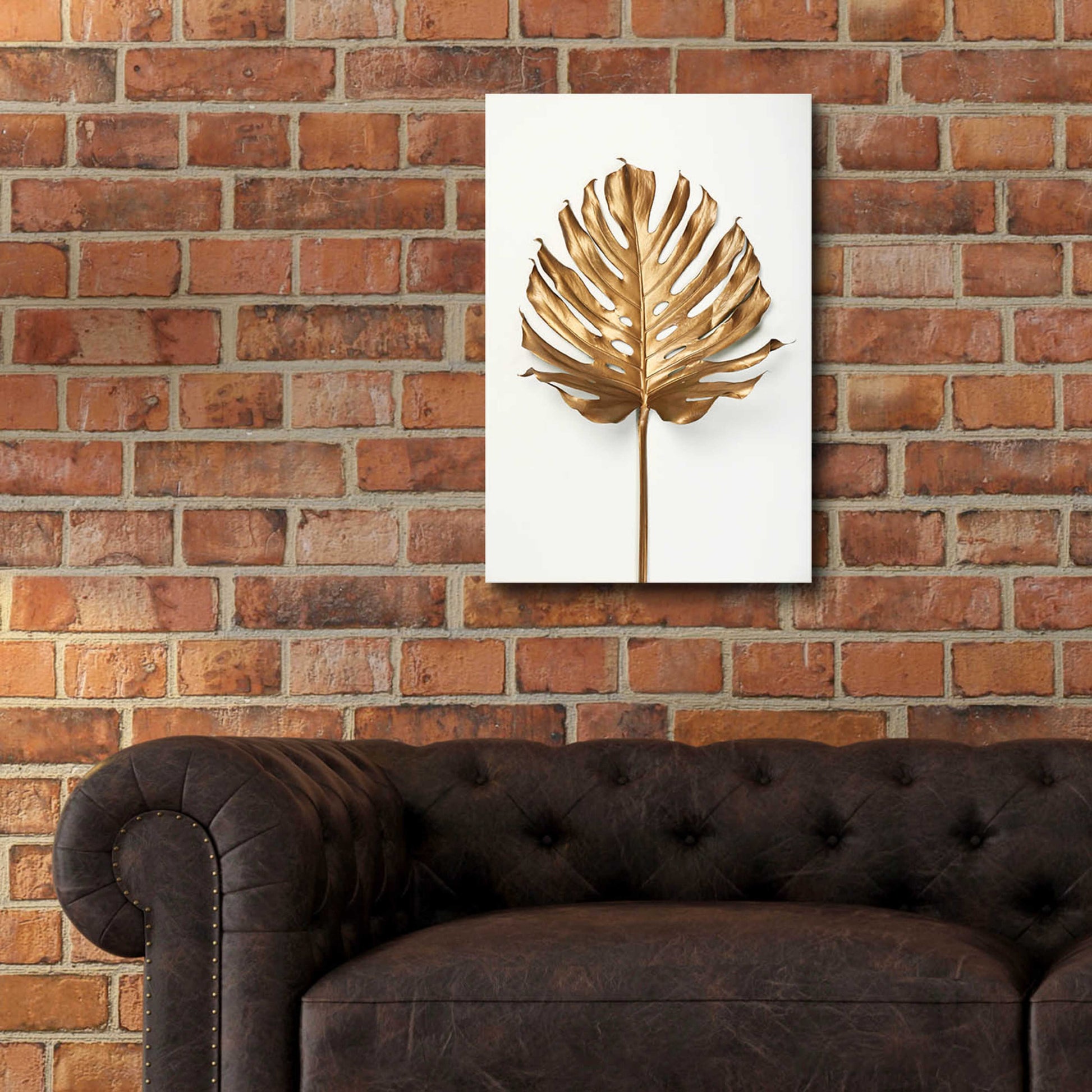 Epic Art 'Monstrea Gold Leaf' by Design Fabrikken, Acrylic Glass Wall Art,16x24