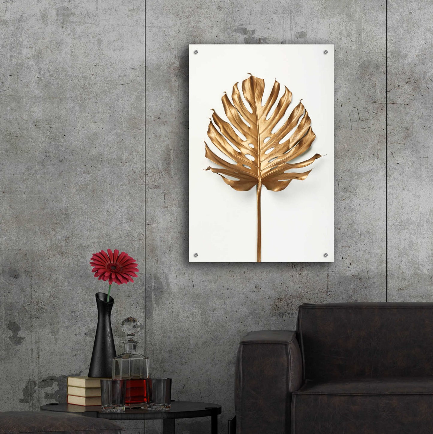 Epic Art 'Monstrea Gold Leaf' by Design Fabrikken, Acrylic Glass Wall Art,24x36