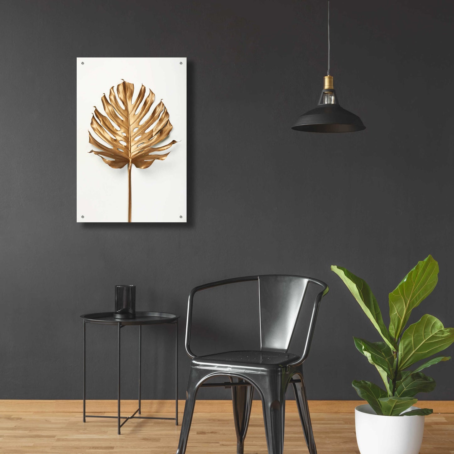 Epic Art 'Monstrea Gold Leaf' by Design Fabrikken, Acrylic Glass Wall Art,24x36