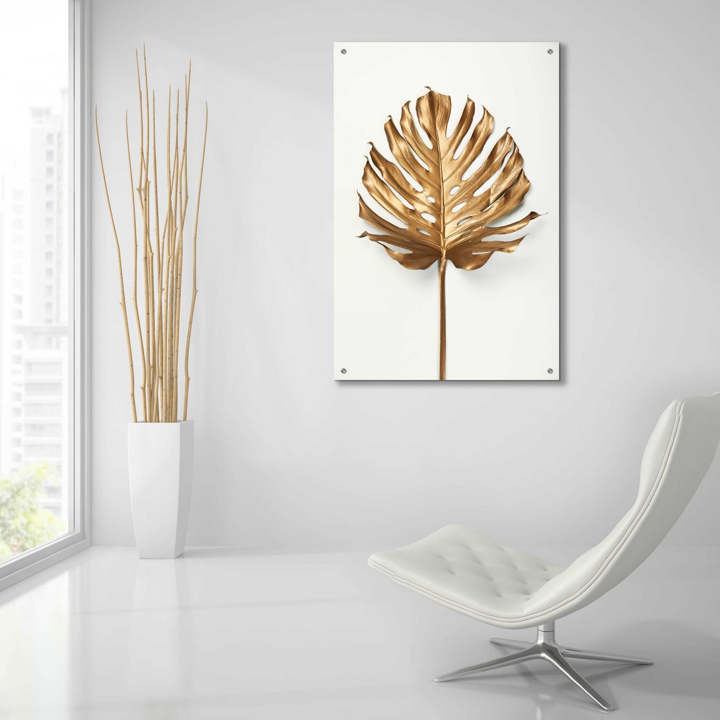 Epic Art 'Monstrea Gold Leaf' by Design Fabrikken, Acrylic Glass Wall Art,24x36