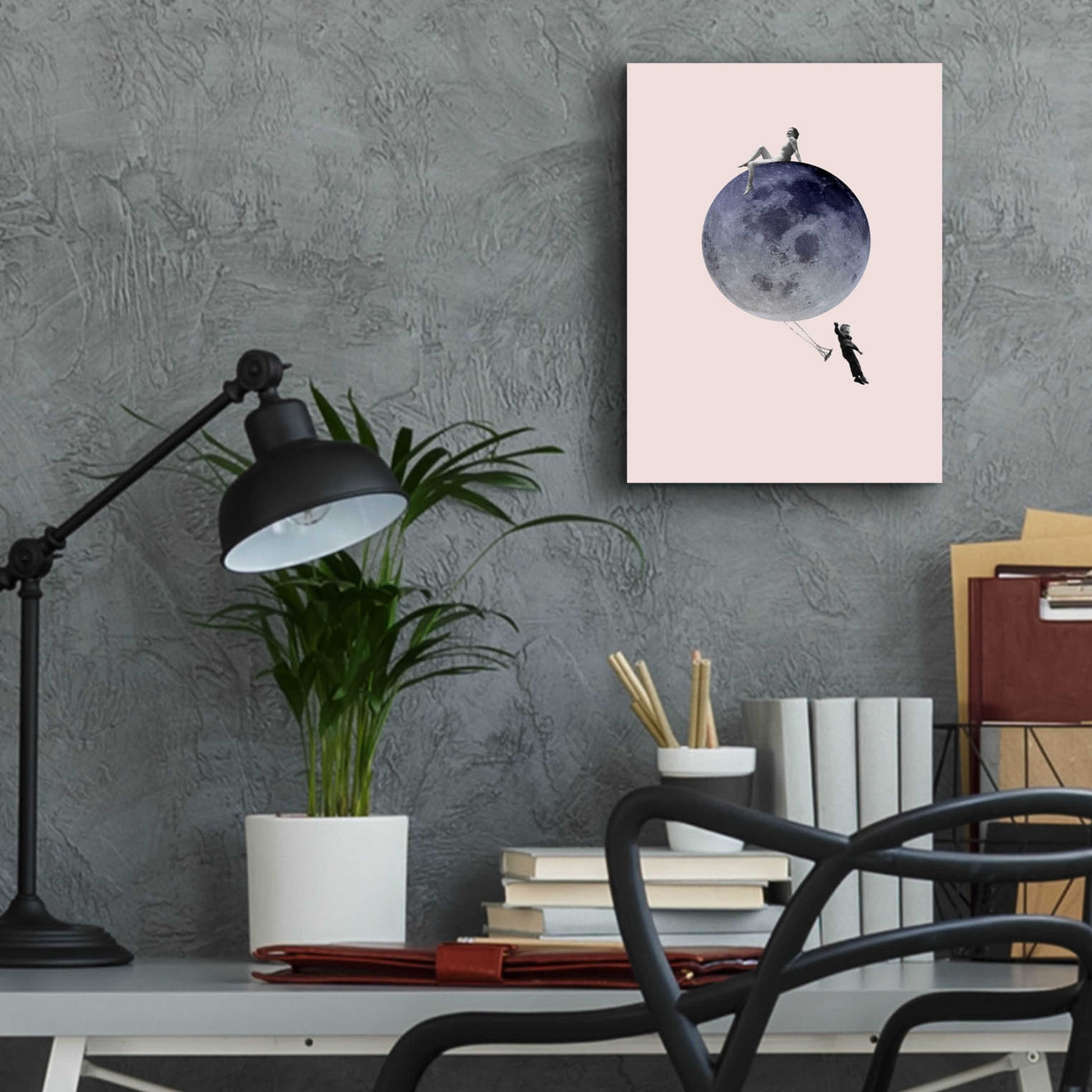 Epic Art 'Moon Jump' by Design Fabrikken, Acrylic Glass Wall Art,12x16