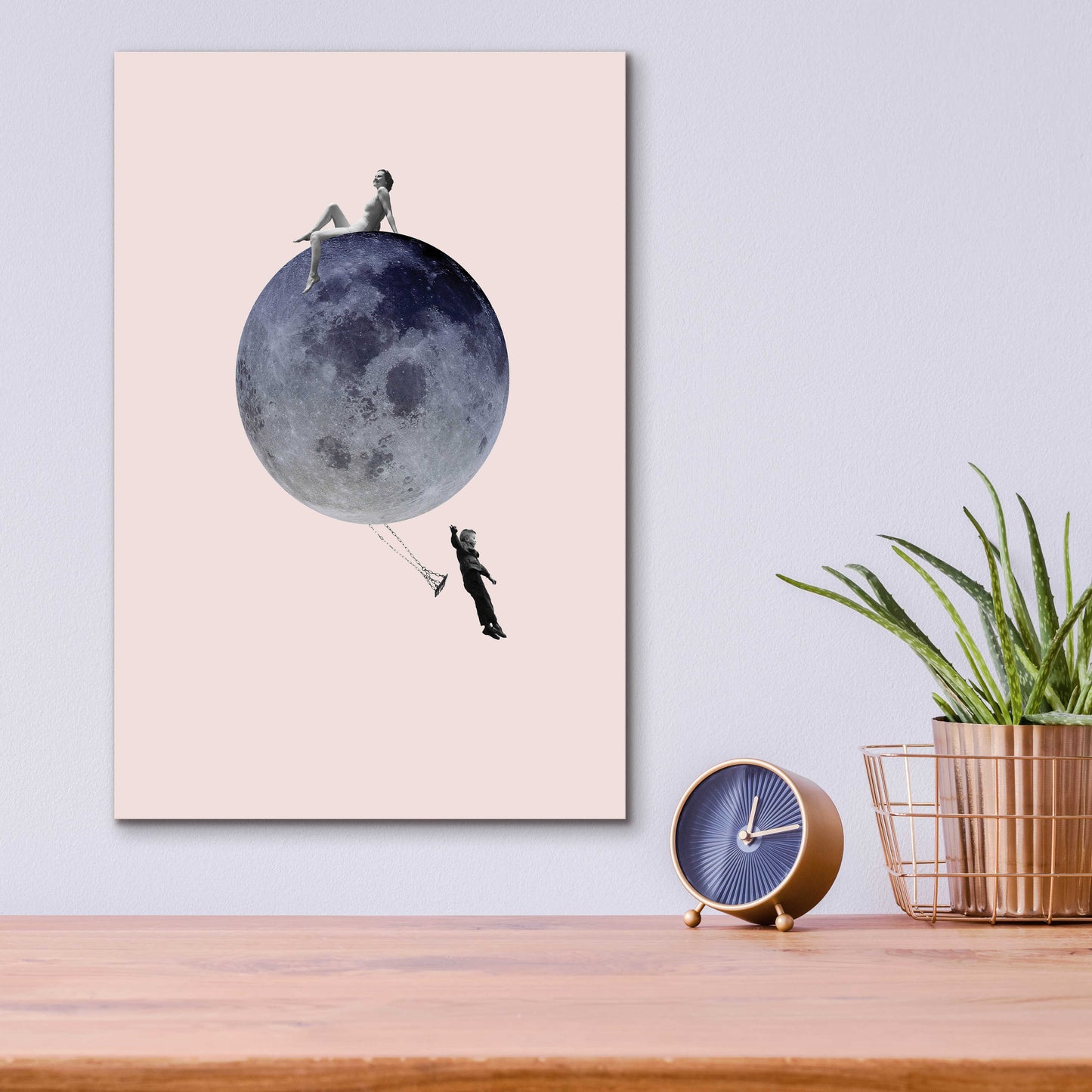 Epic Art 'Moon Jump' by Design Fabrikken, Acrylic Glass Wall Art,12x16